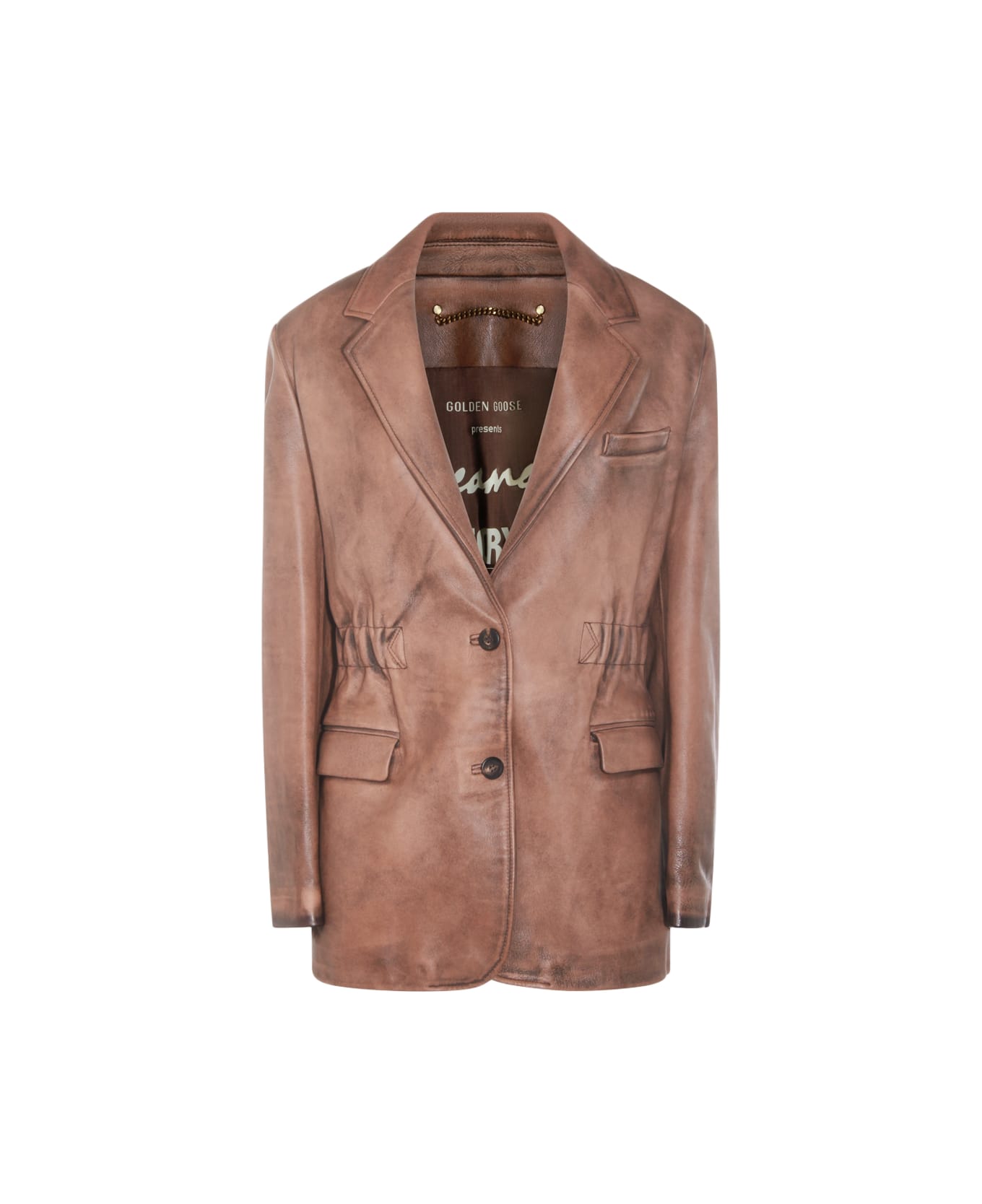 Golden Goose Brown Viscose Blazer - ARTIC DUST