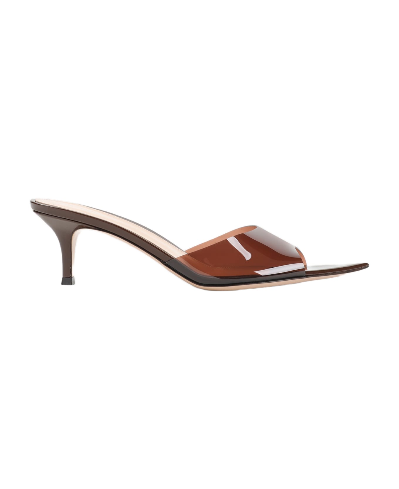 Gianvito Rossi Elle 55 Mules - Brob Brown Brown
