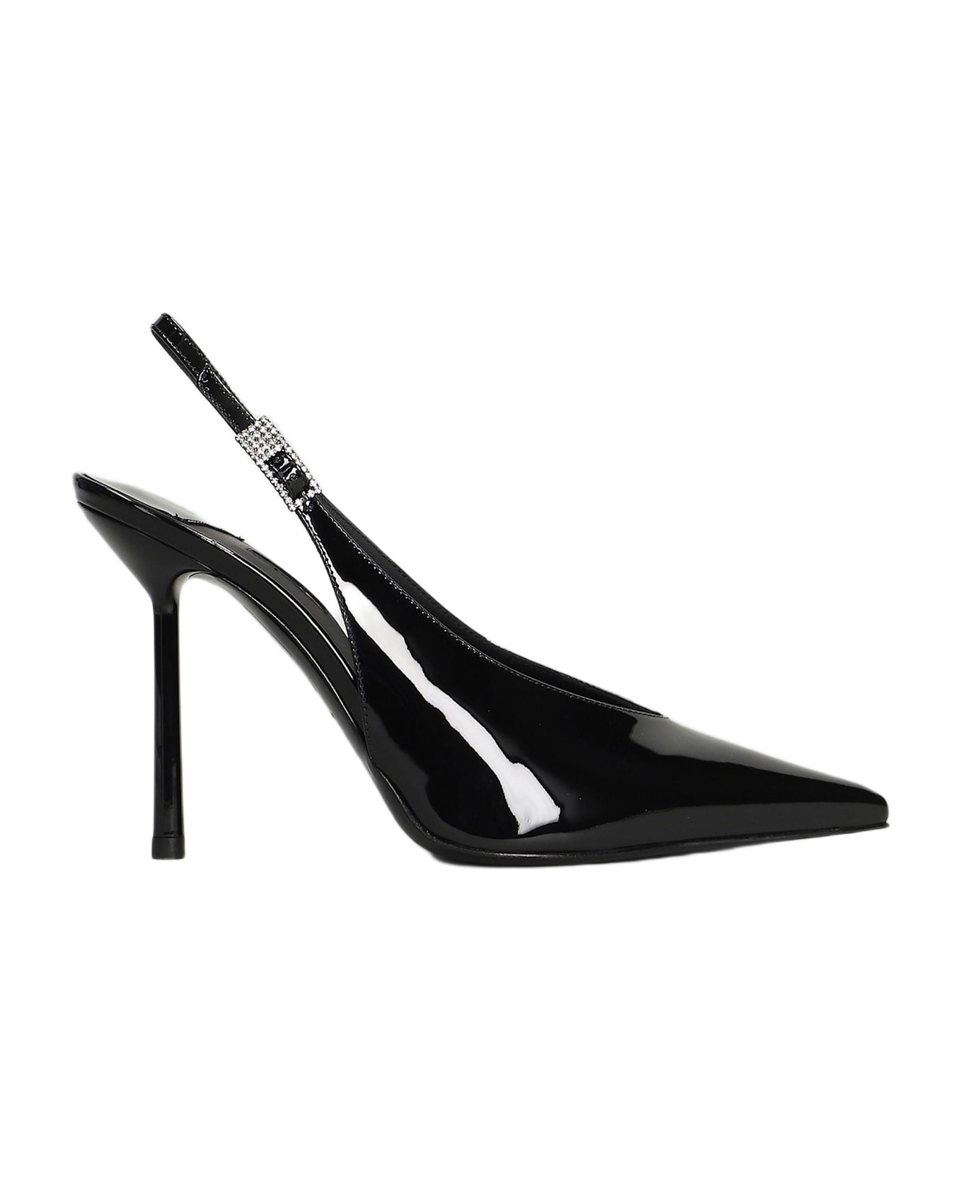 Le Silla Clivage Pumps In Black Patent Leather - black