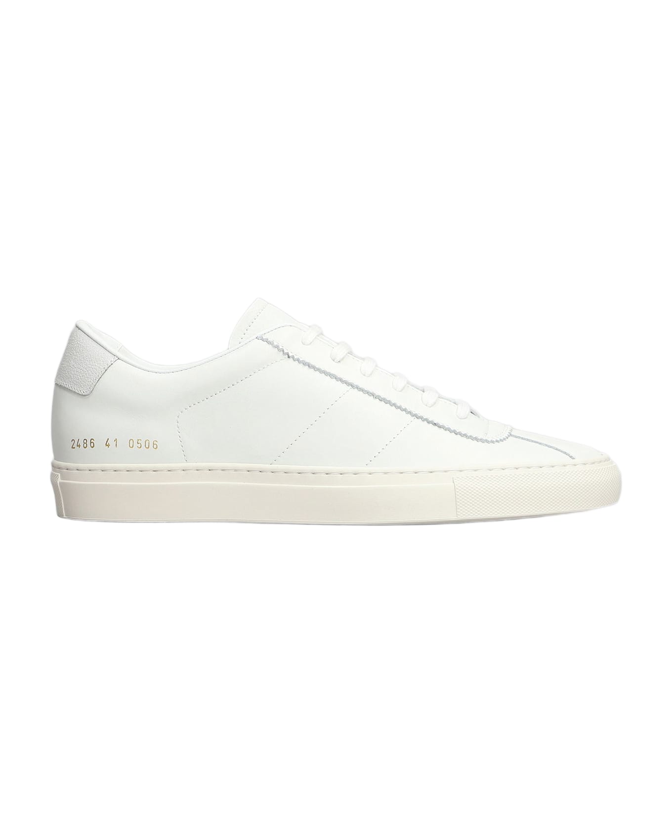 Common Projects Tennis Classic Sneakers In White Leather - white