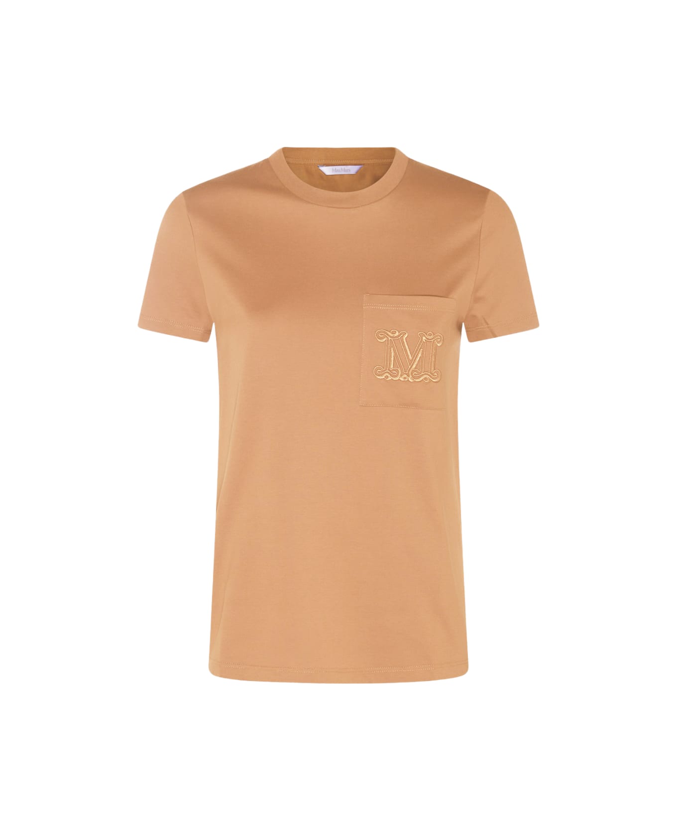Max Mara Camel Cotton T-shirt - Camel