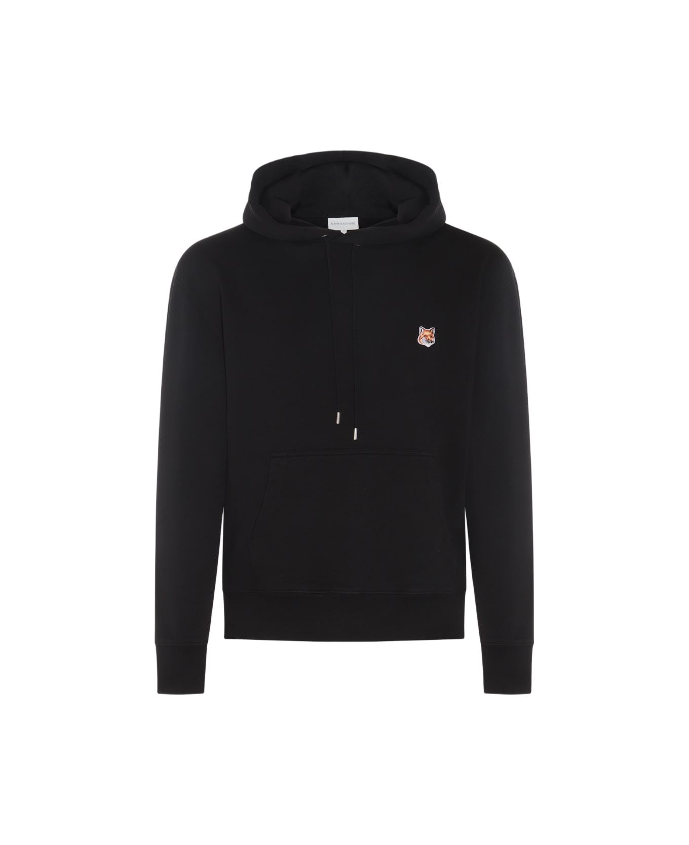 Maison Kitsuné Black Cotton Fox Head Sweatshirt - Black