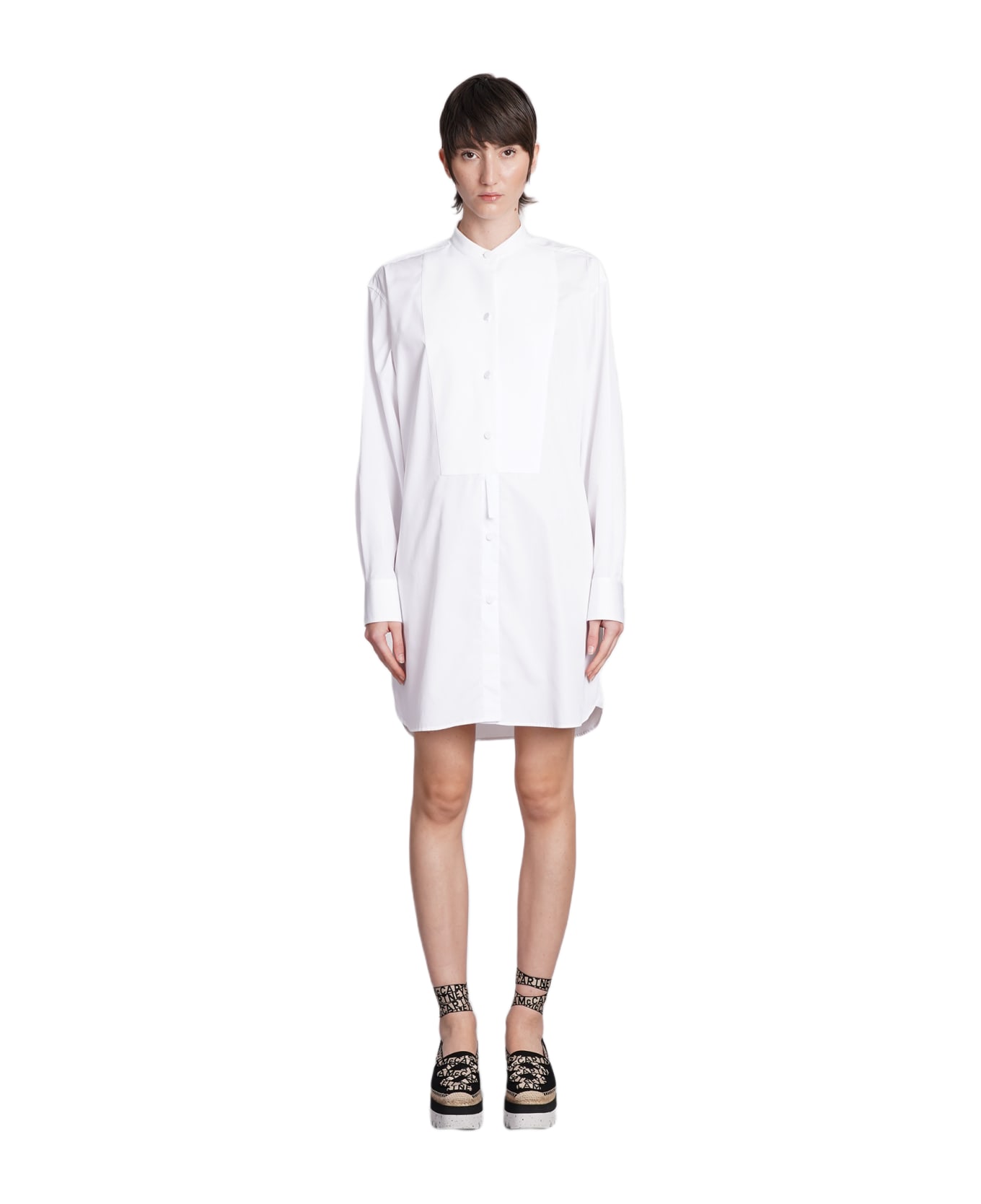 Stella McCartney Dress In White Cotton - white