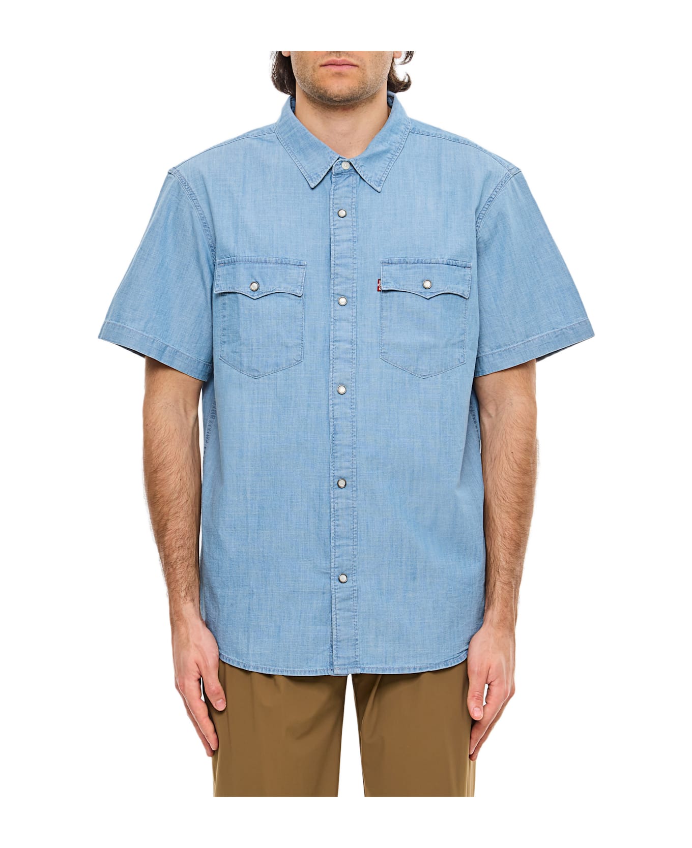 Levi
s Short Sleeves Relaxed Fit Western - Clear Blue