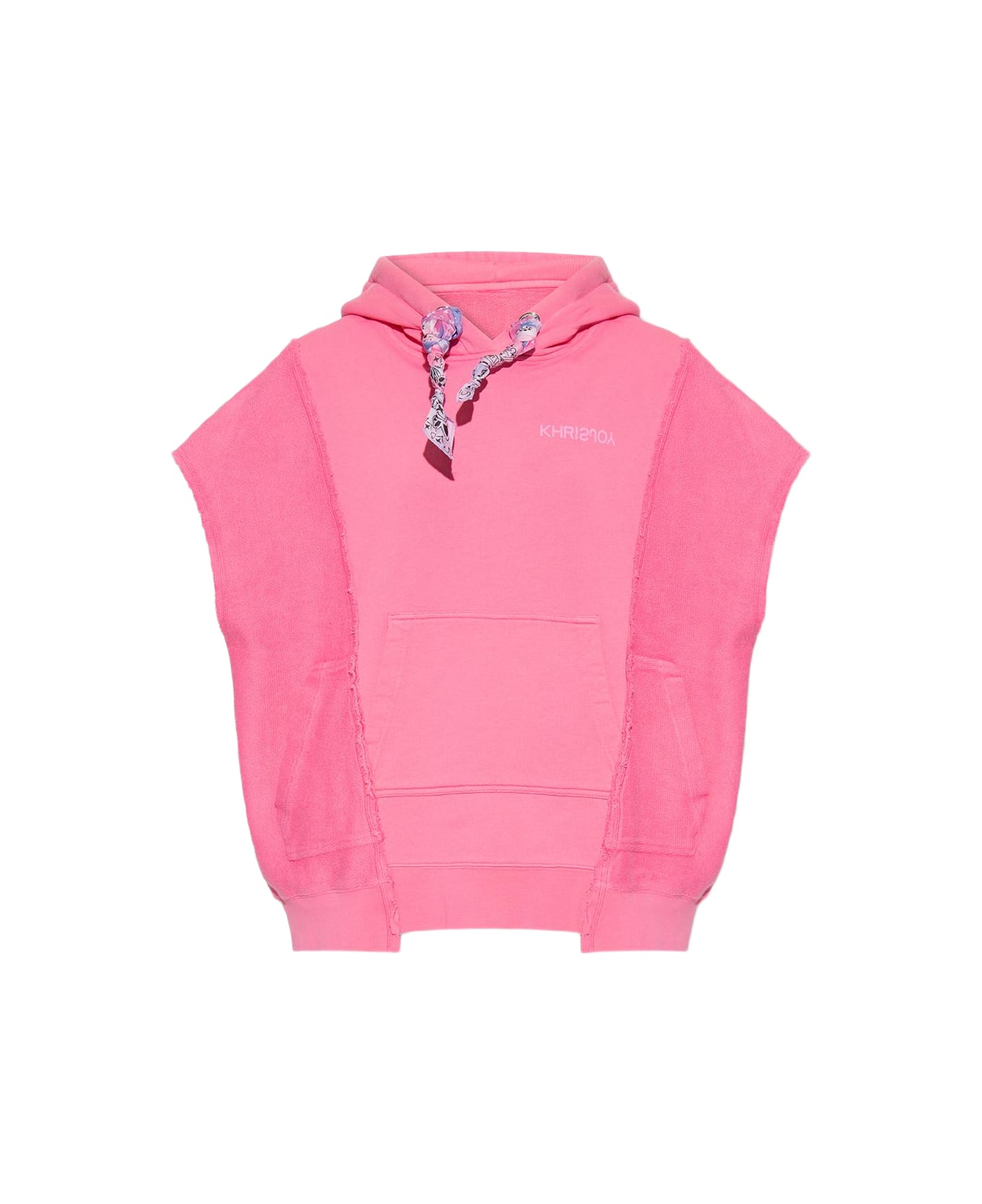 Khrisjoy Oversize Sleeveless Hoodie - PINK