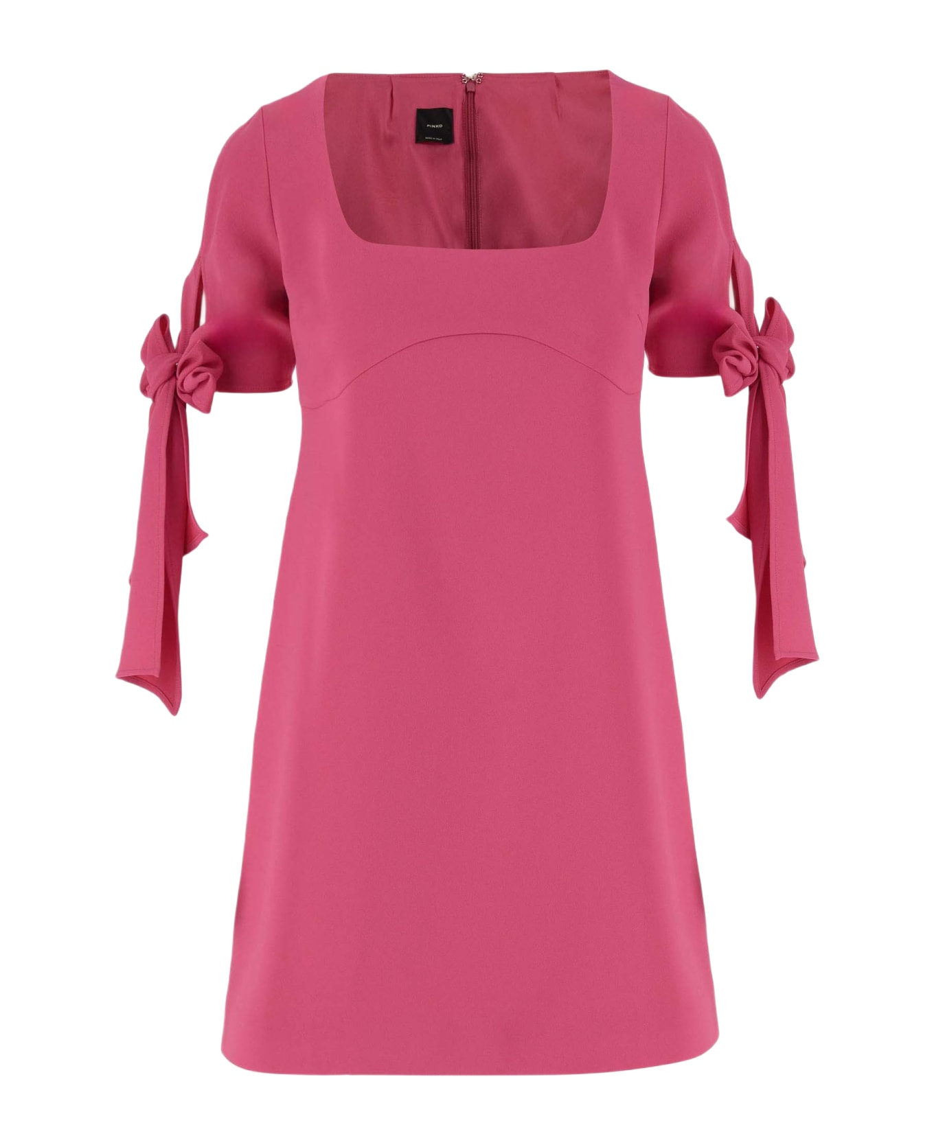 Pinko Stretch Jersey Dress With Bows - PINK PINKO