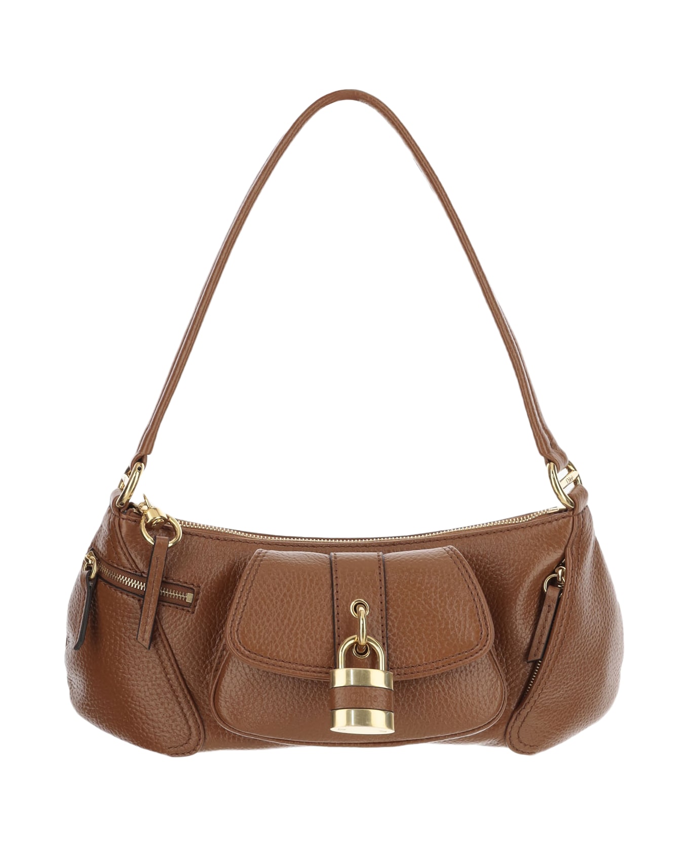 Chloé 99 Leather Shoulder Bag - Brown