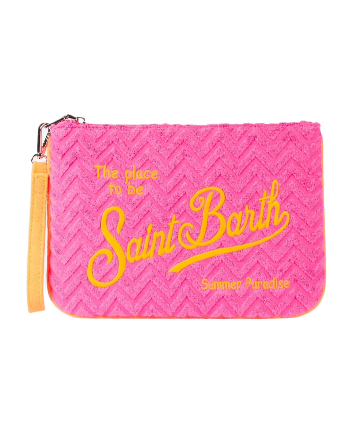 MC2 Saint Barth Parisienne Terry Pochette With Embossed Pattern - PINK