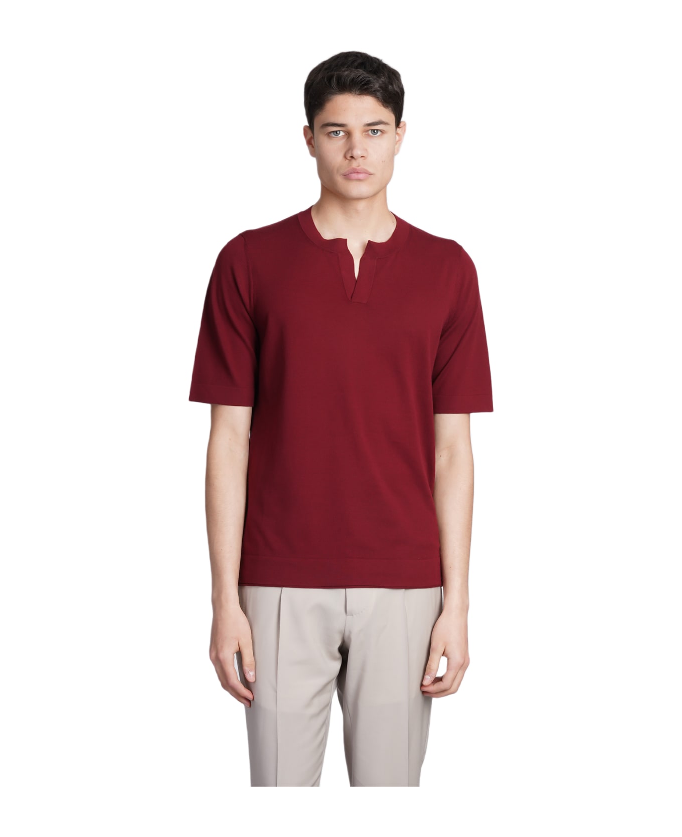 Ballantyne T-shirt In Red Cotton - red