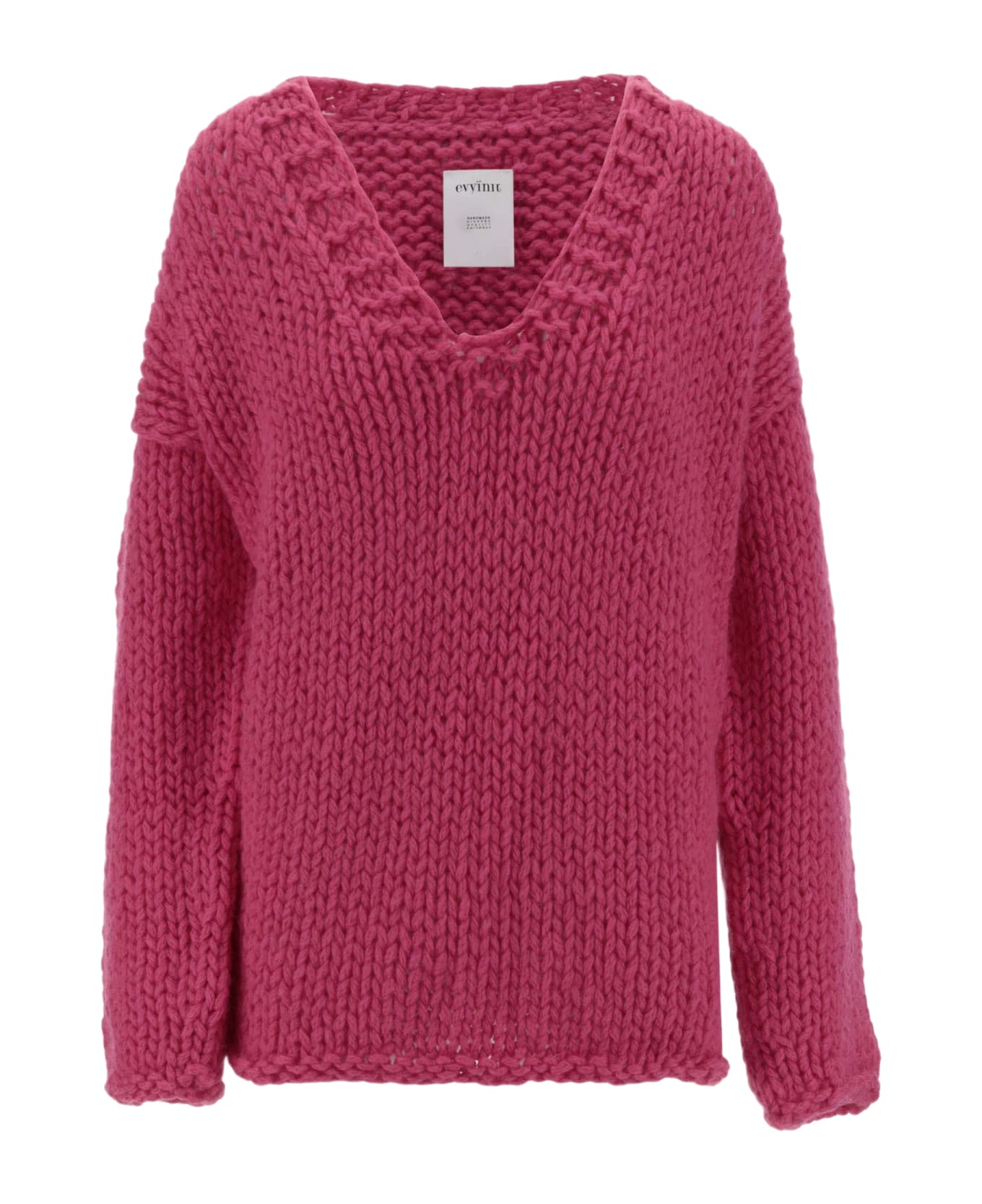 Evyinit Merino Wool Blend Sweater - Fuchsia