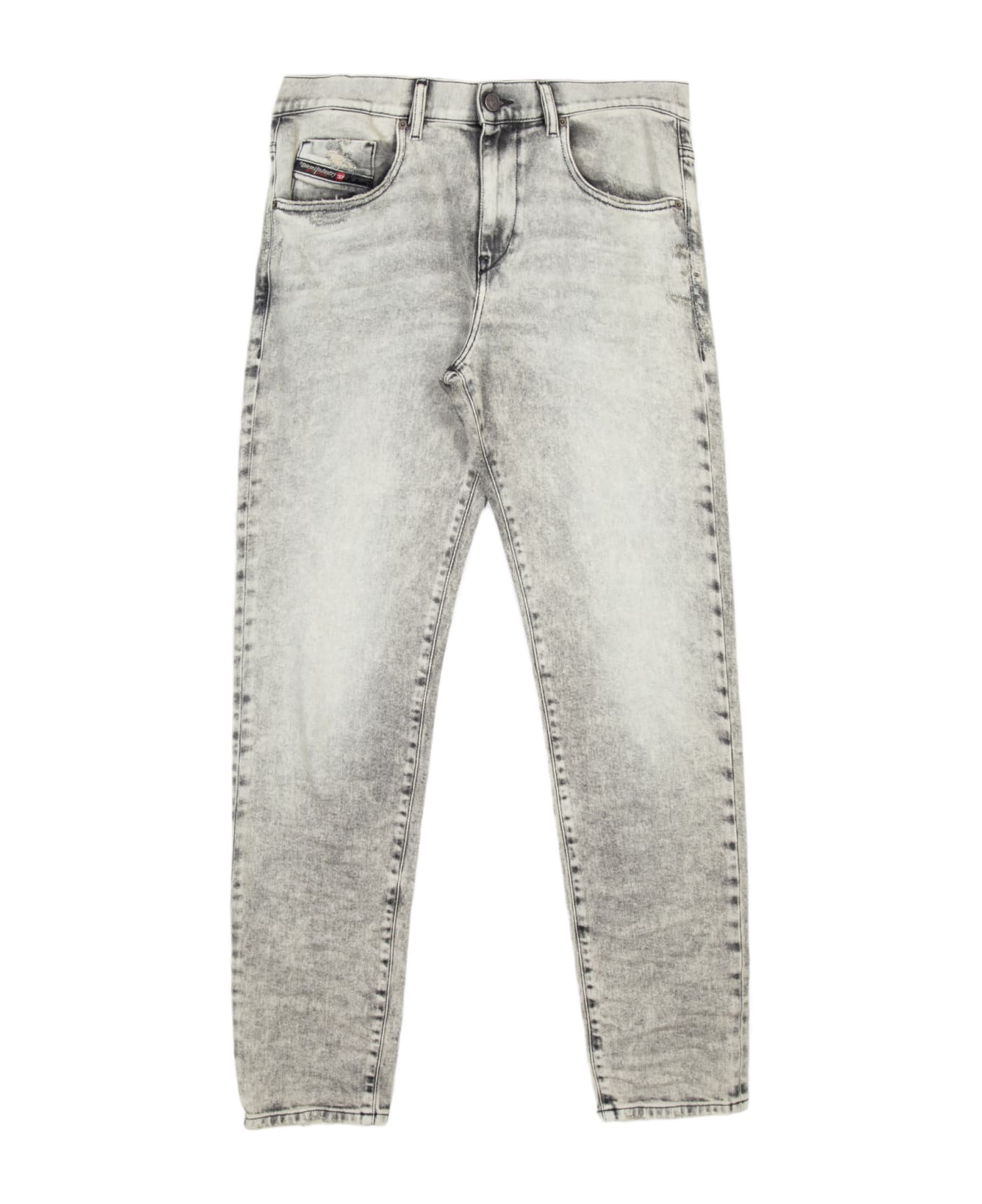 Diesel 2019 D-strukt L.30 Washed grey slim fit jeans - 2019 D-Strukt - Denim grigio