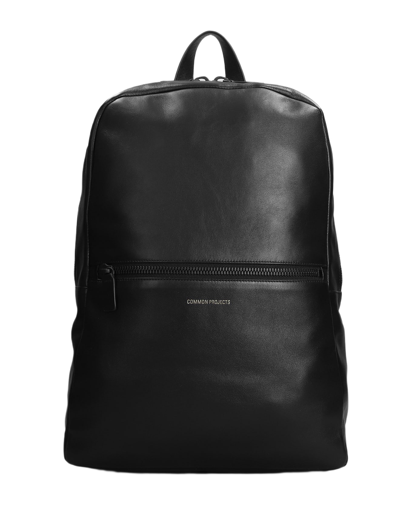 Common Projects Backpack In Black Leather - black