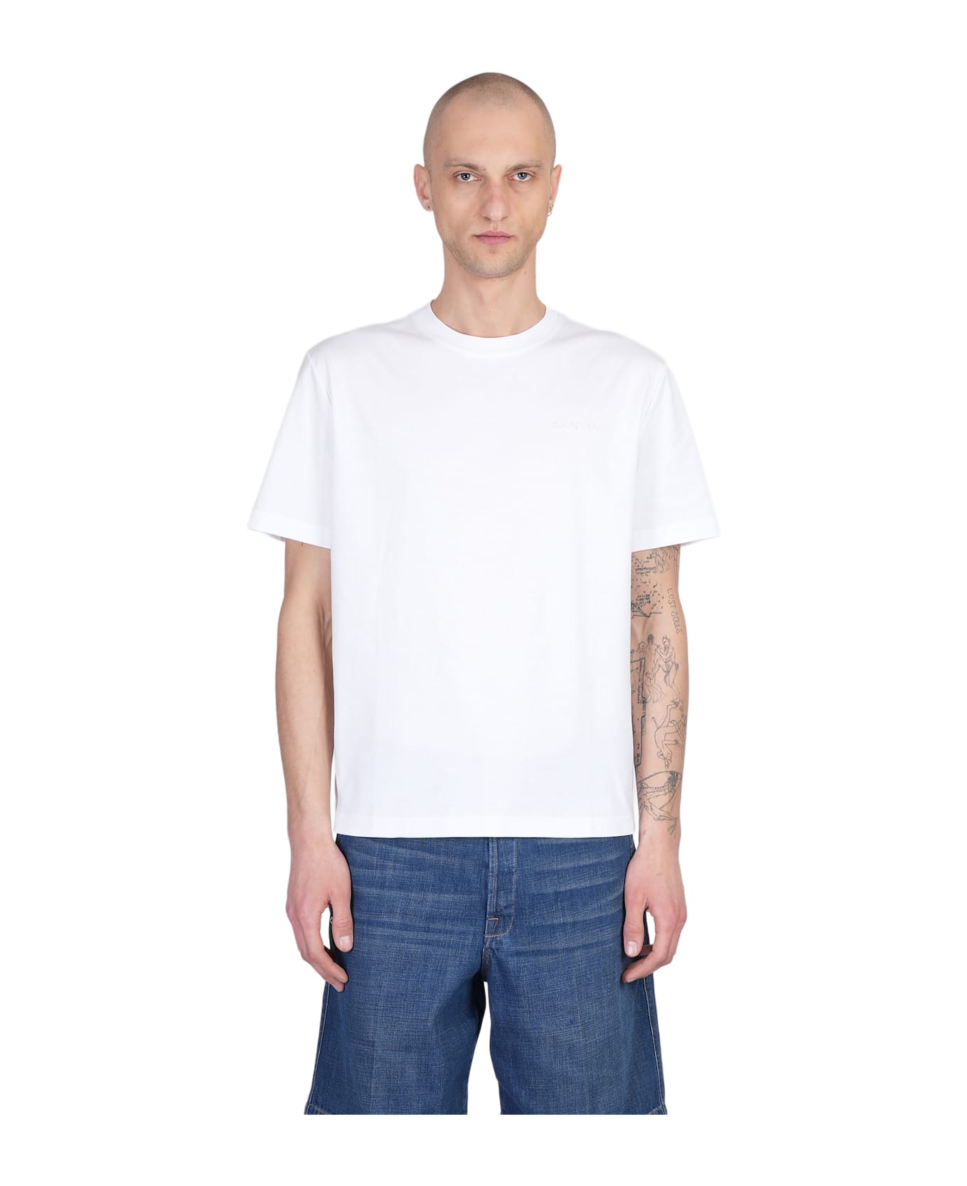 Lanvin T-shirt In White Cotton - white