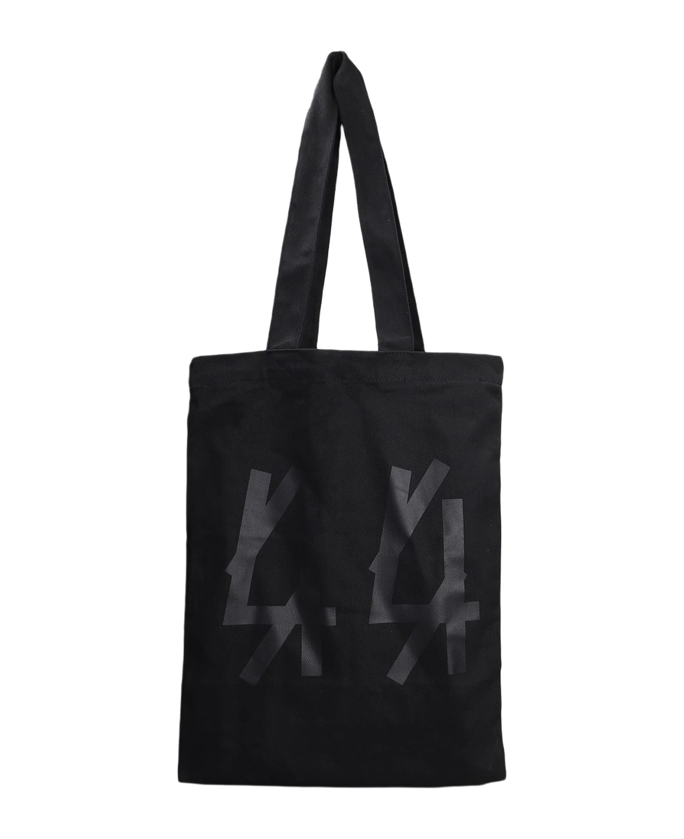 44 Label Group Tote In Black Cotton - black