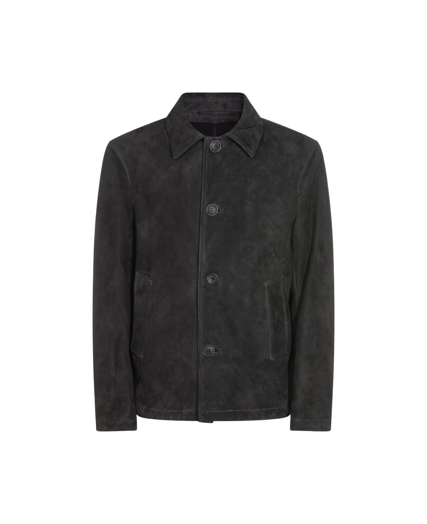 Salvatore Santoro Grey Leather Jacket