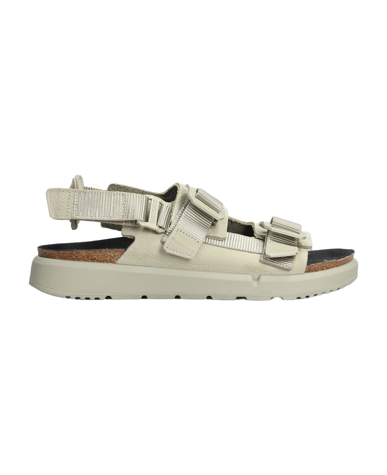 Birkenstock Shinjuku Slipper-mule In Green Leather - GREEN/NEUTRALS