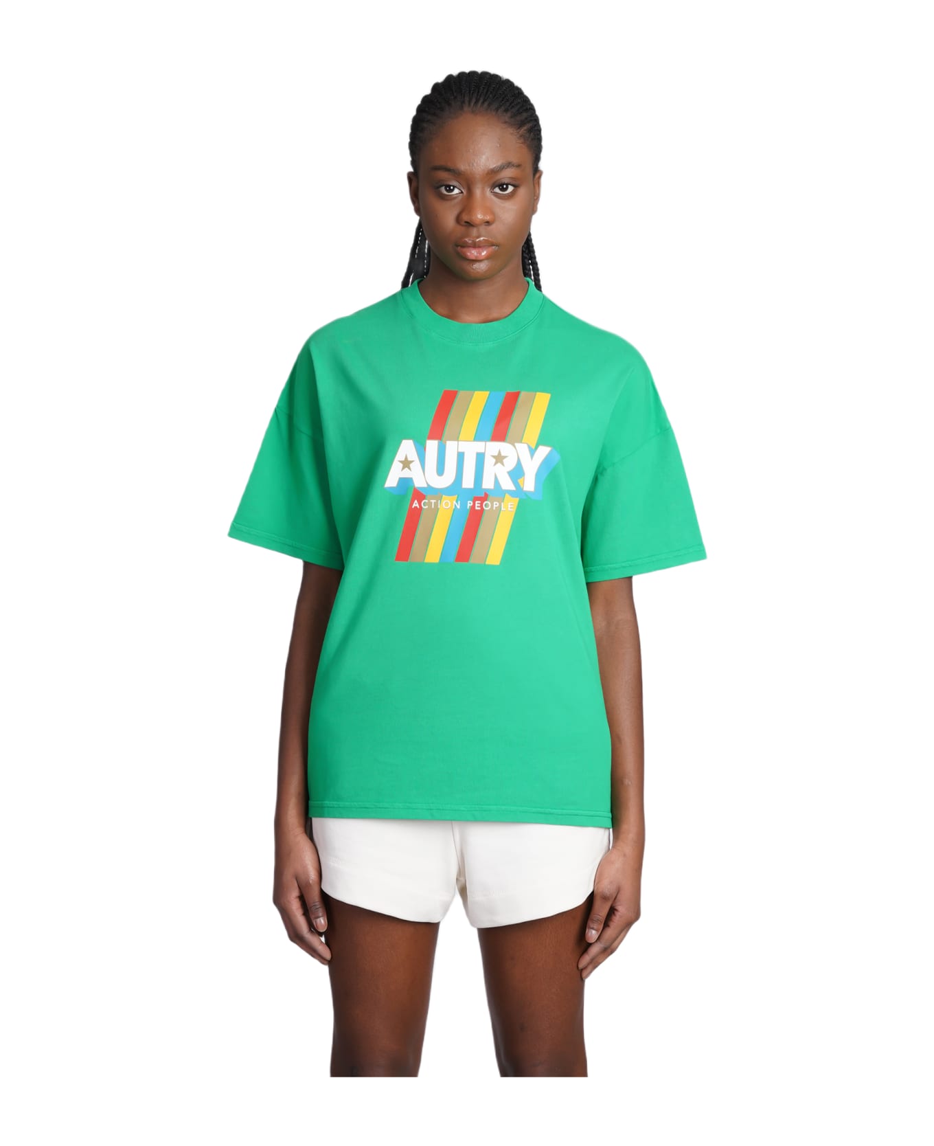 Autry T-shirt In Green Cotton - green