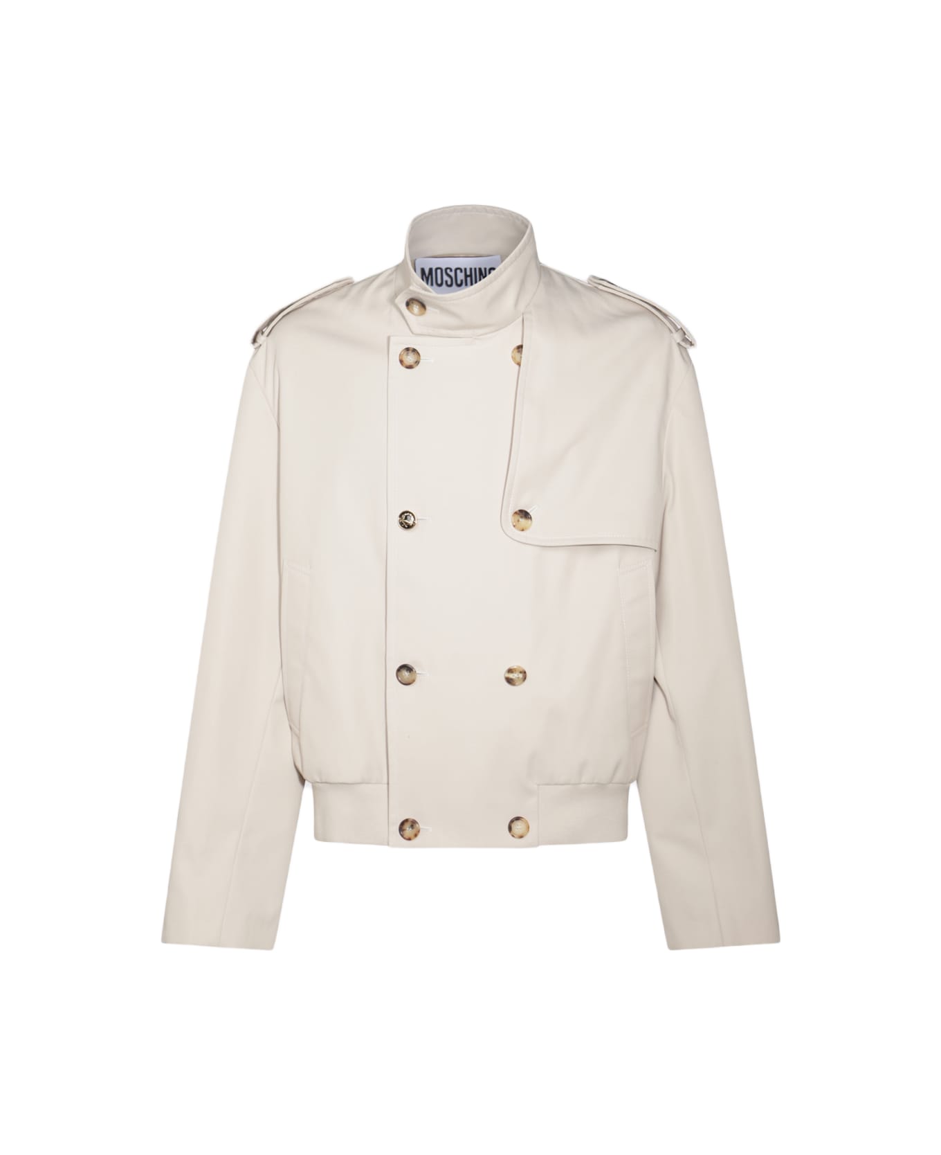 Moschino Beige Casual Jacket - Beige