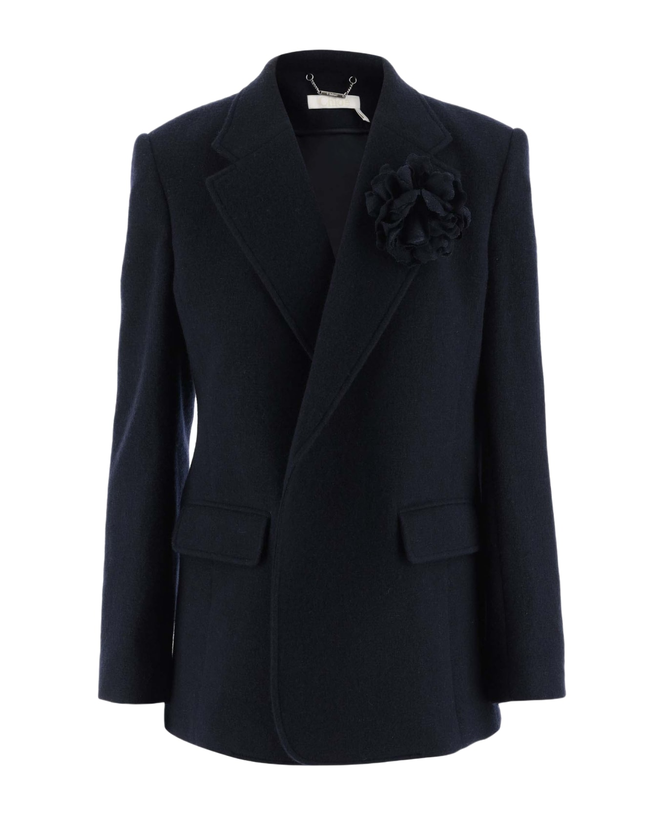 Chloé Wool And Cashmere Blend Jacket - Blue