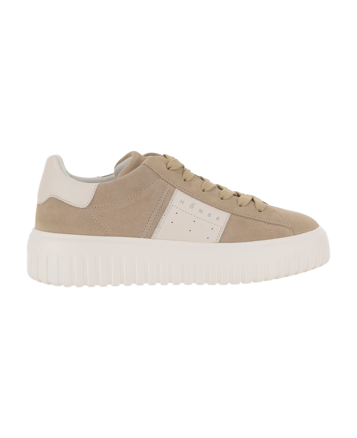 Hogan H-stripes Sneakers - Beige