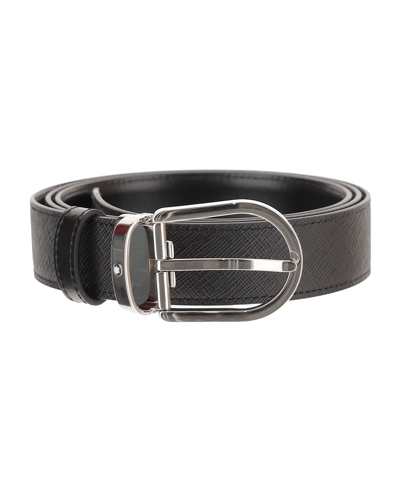 Montblanc Reversible Leather Belt - Black ベルト