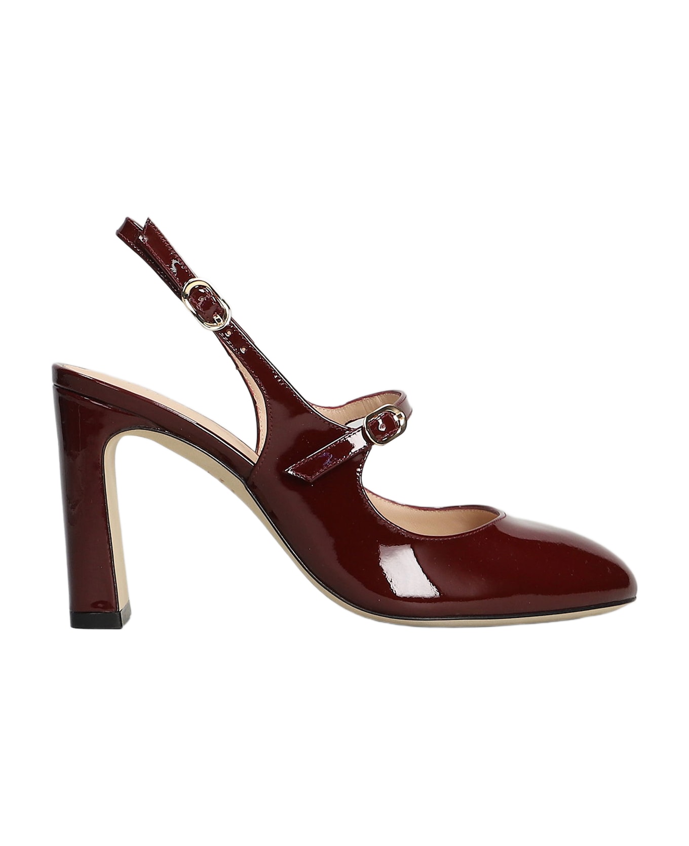 Stuart Weitzman Babette Mj Pumps In Bordeaux Patent Leather - bordeaux
