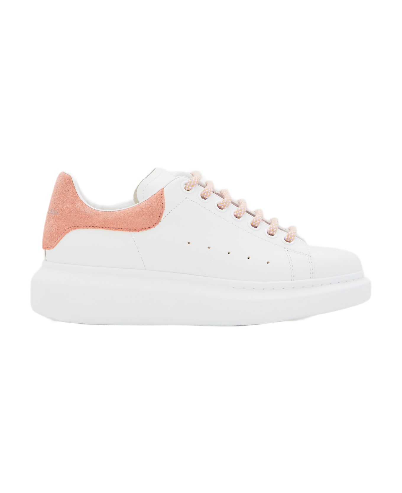 Alexander McQueen 45mm Larry Leather Sneakers - White