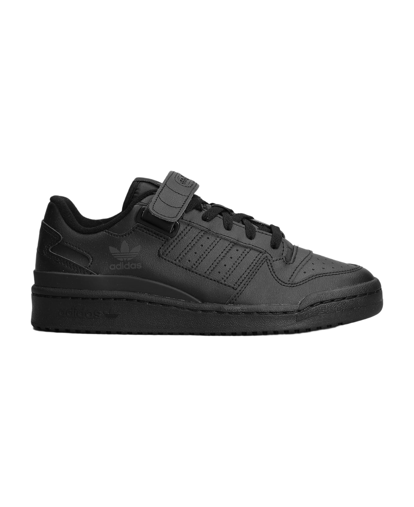 Adidas Forum Low Sneakers In Black Leather - black