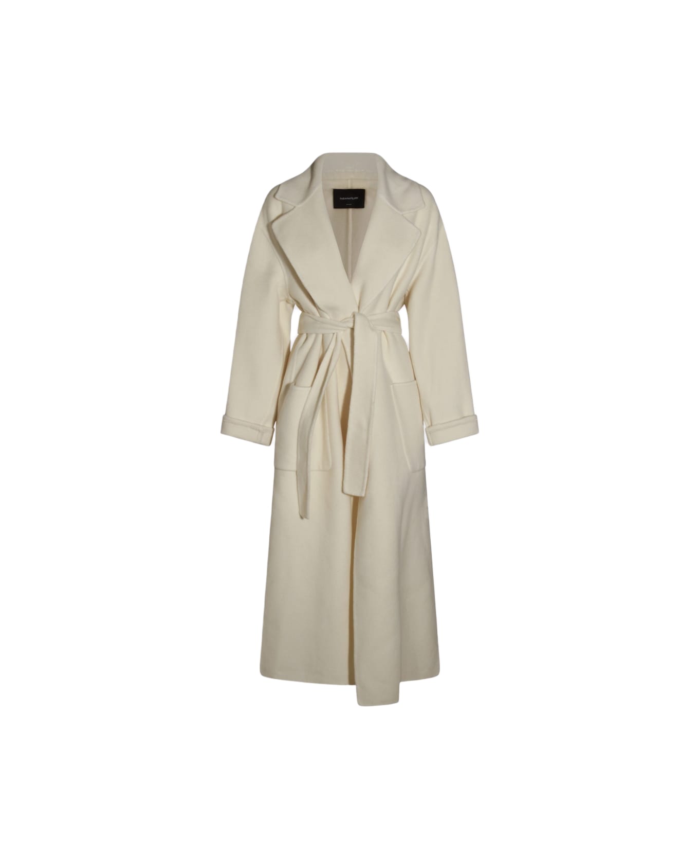 Fabiana Filippi White Cashmere Coat - burro