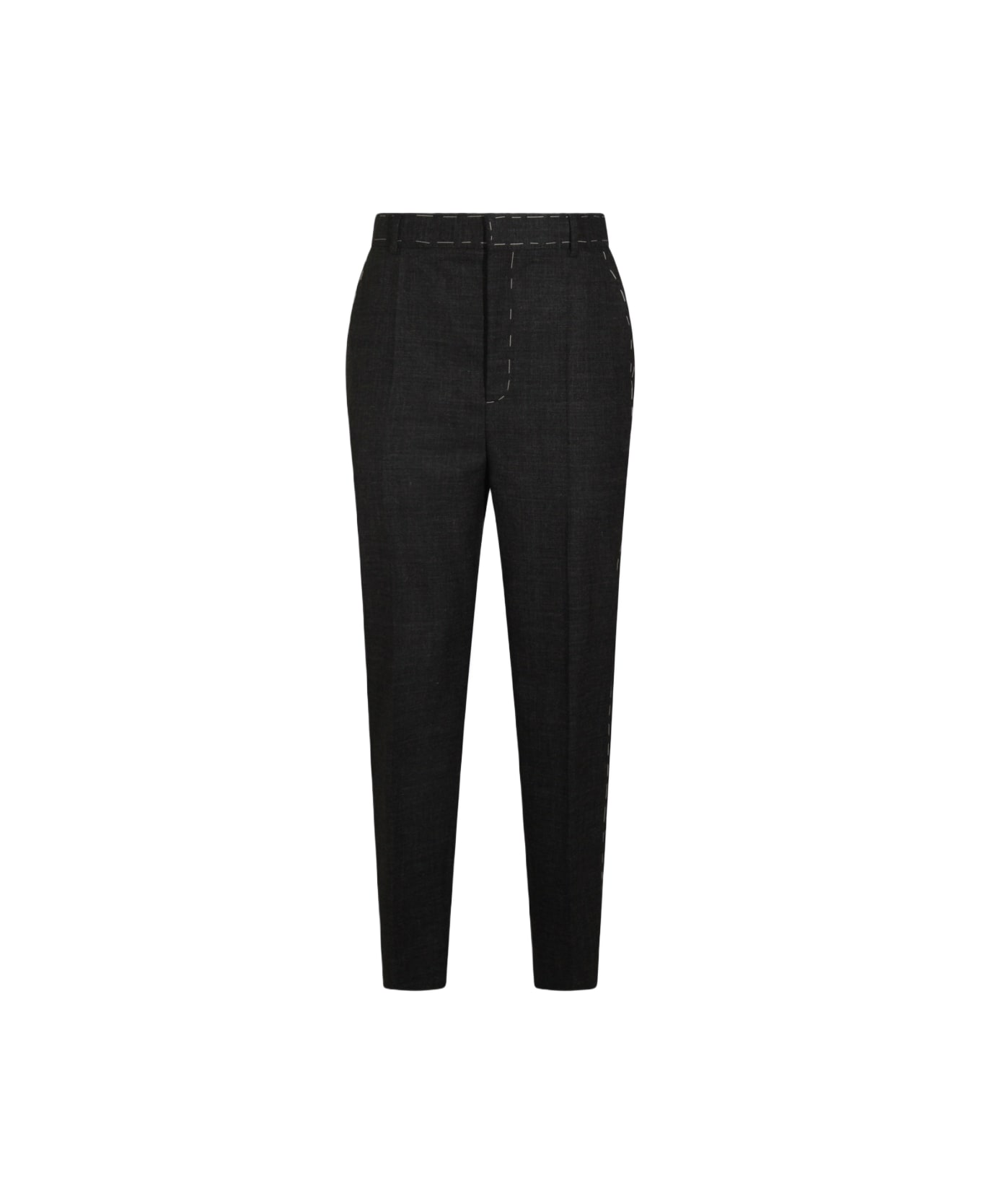 Moschino Dark Grey Wool Pants - Grey
