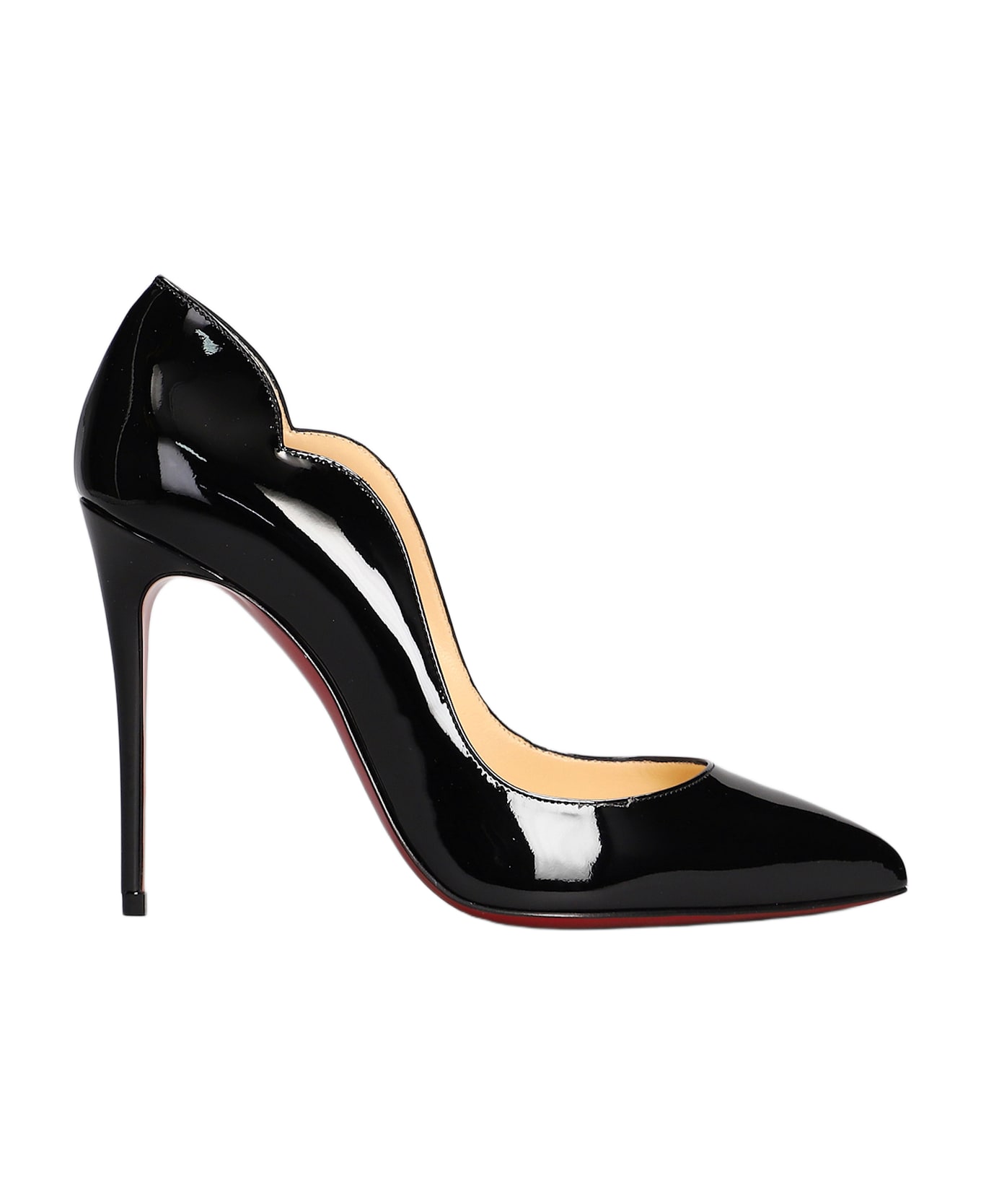 Christian Louboutin Hot Chick 100 Pumps In Black Patent Leather - black
