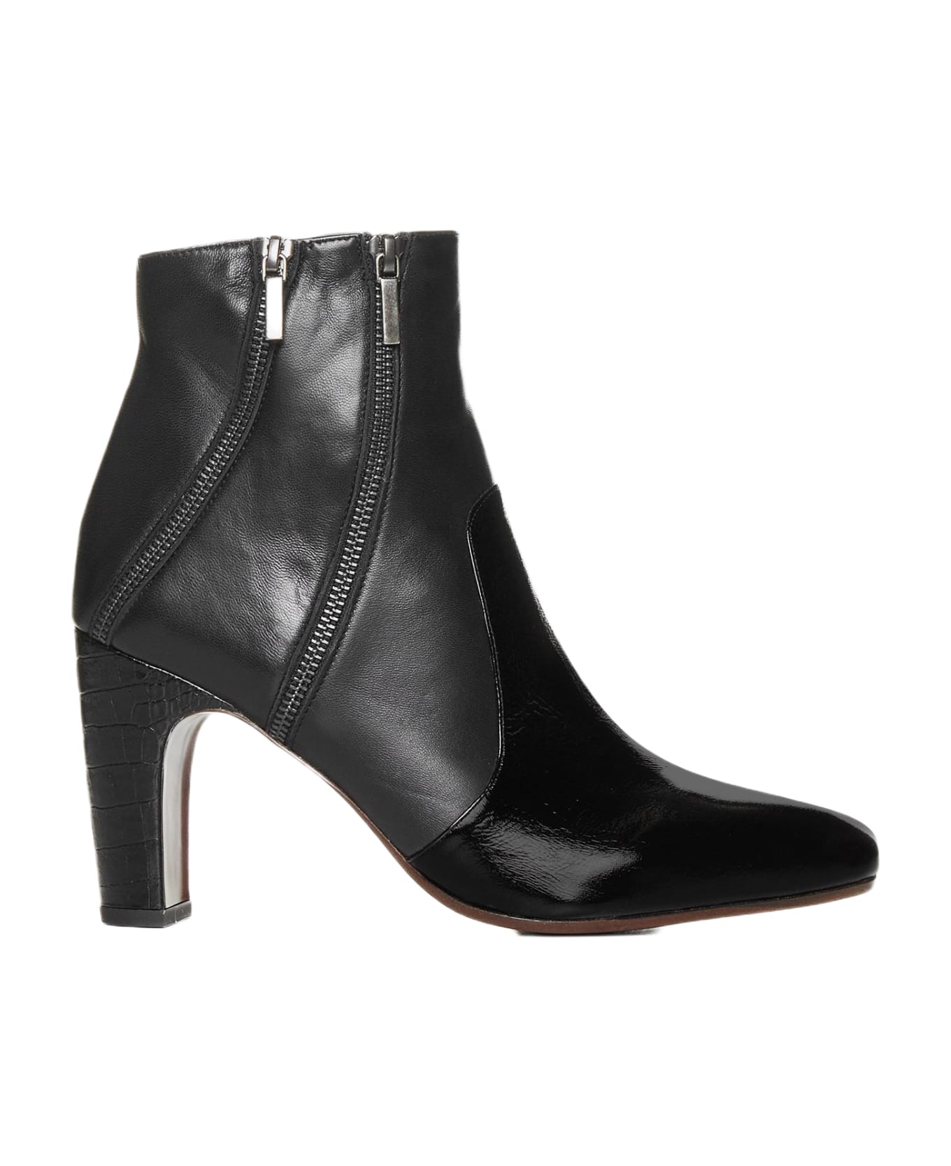 Chie Mihara Ezapi Leather Ankle Boots - BLACK