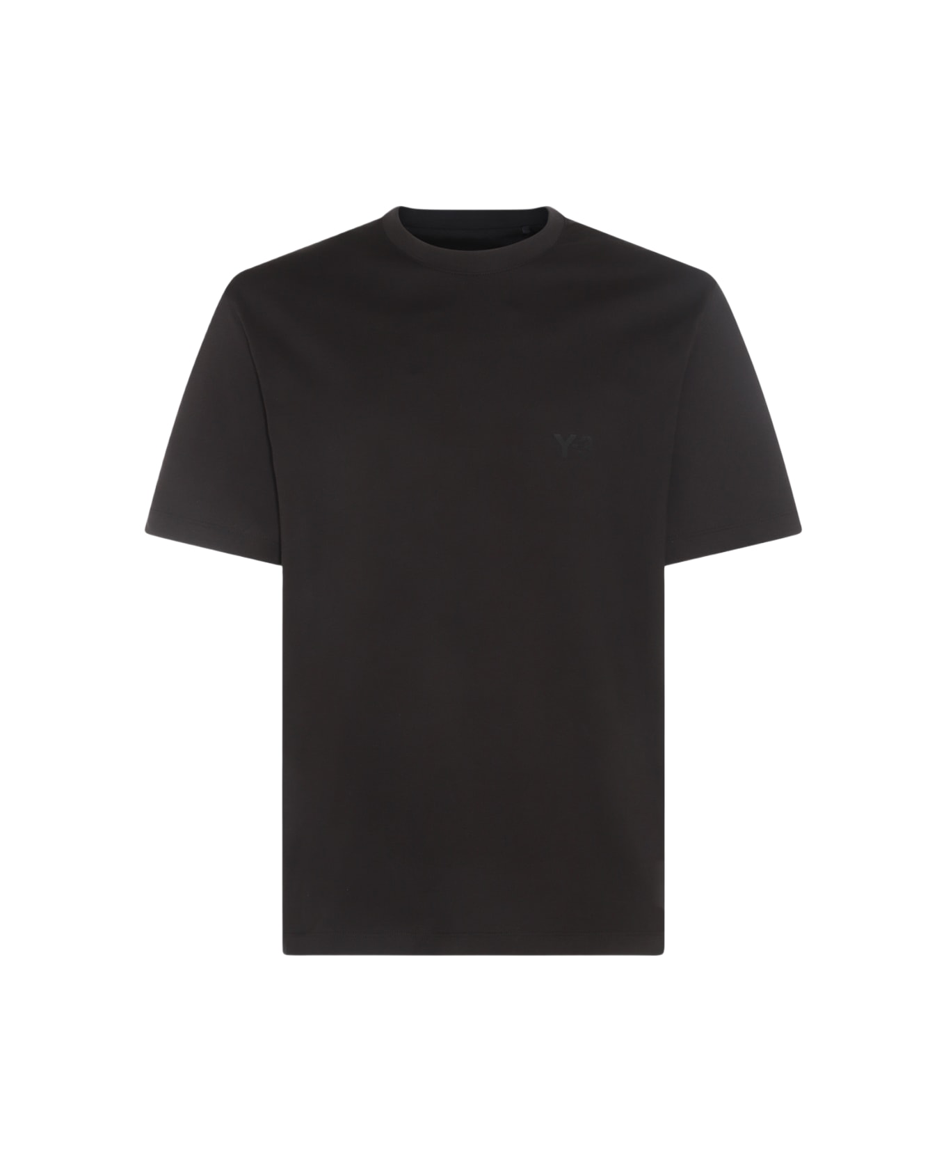 Y-3 Black Cotton T-shirt - Black