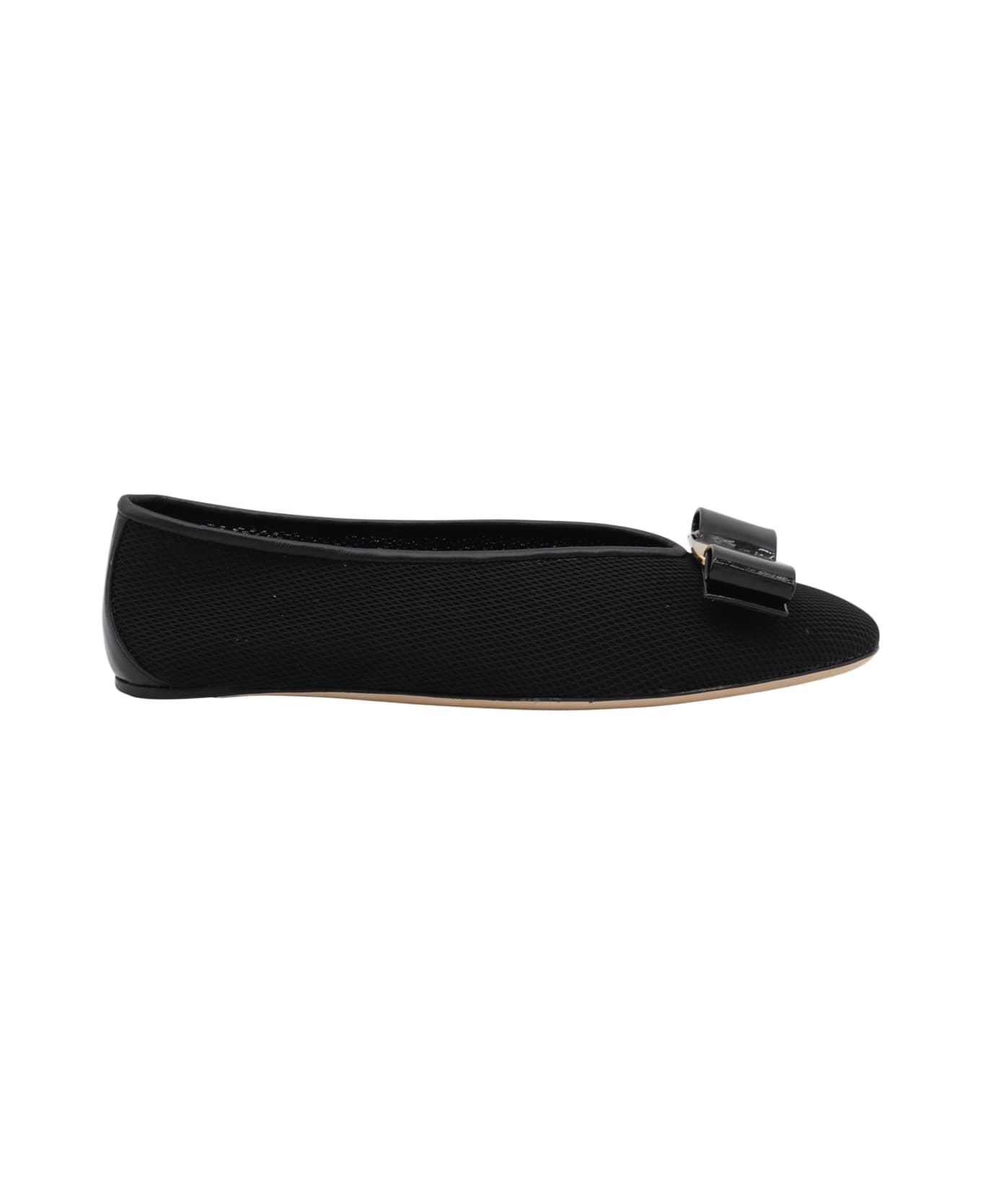 Ferragamo Black Vanna Flats - Black