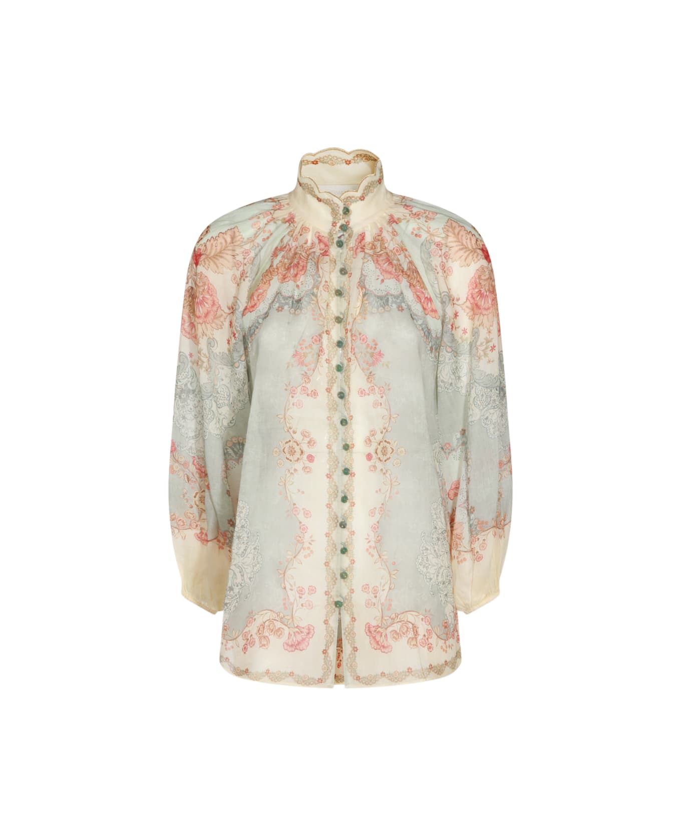 Zimmermann Floral Ramie Shirt - MULTICOLOUR