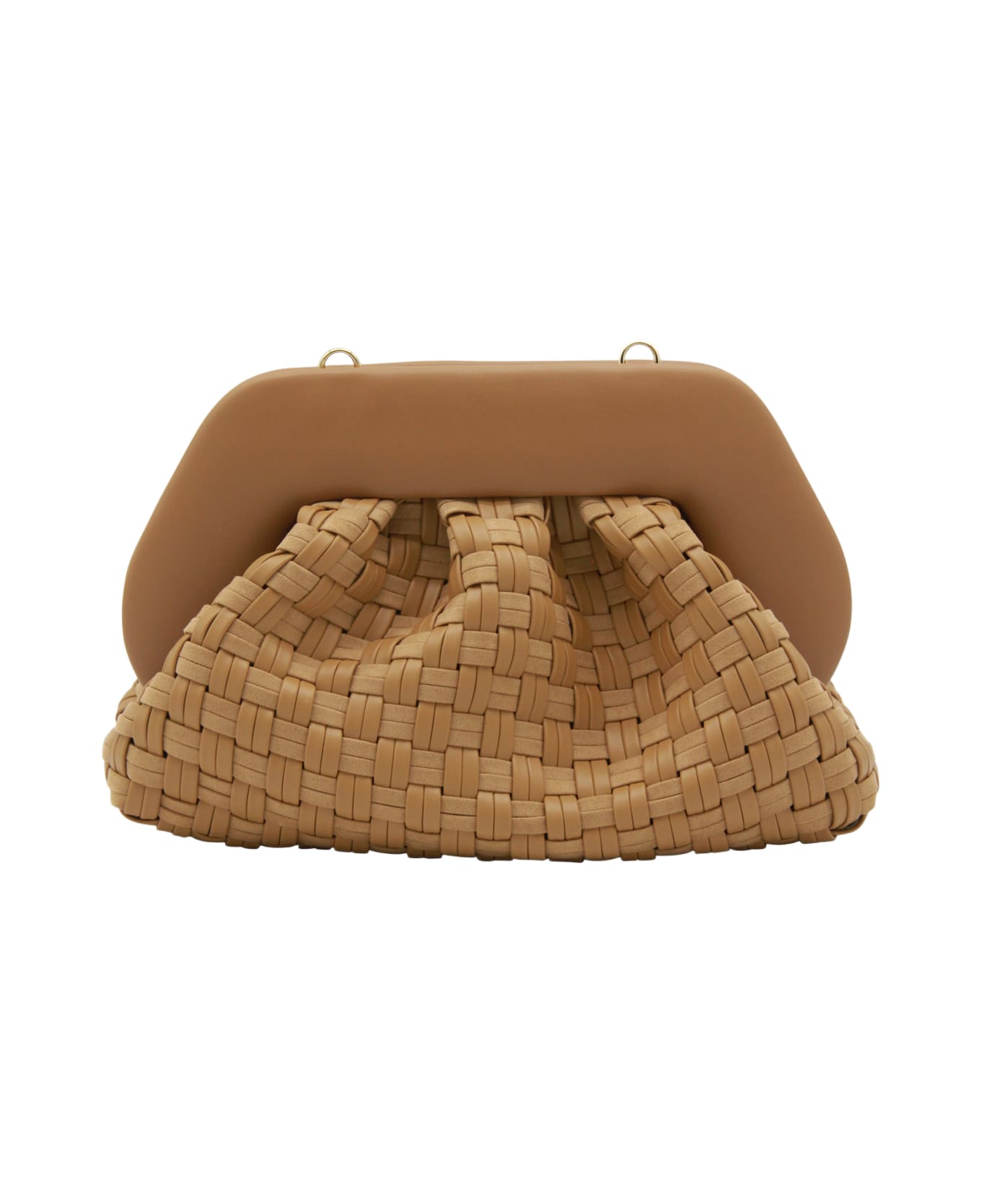 THEMOIRè Biscuit Tia Waved Clutches - BISCUIT