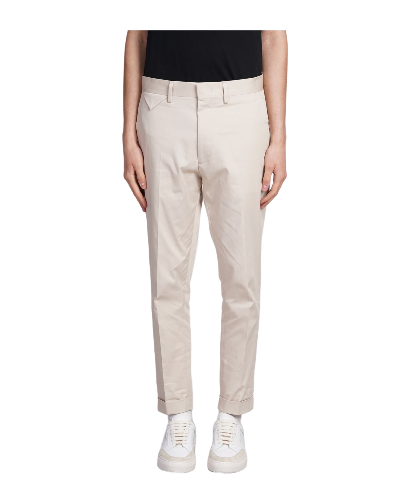 Low Brand Cooper T1.7 Pants In Beige Cotton - beige