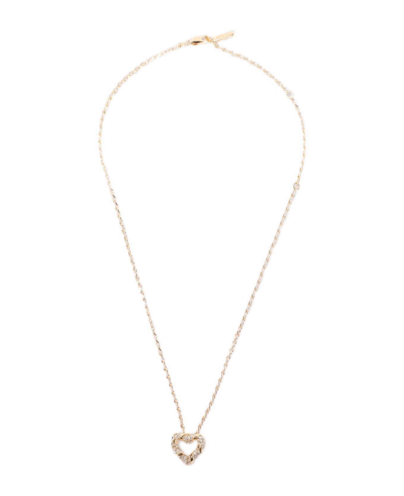 Lanvin Melodie Heart Necklace - Gold Crystal