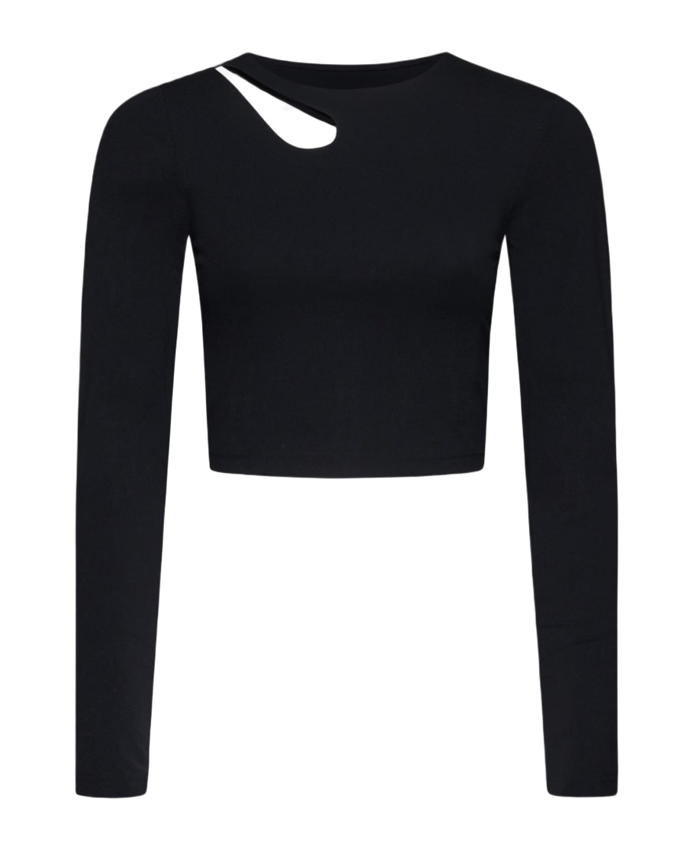 Wolford Warm Up Cropped Top - BLACK トップス