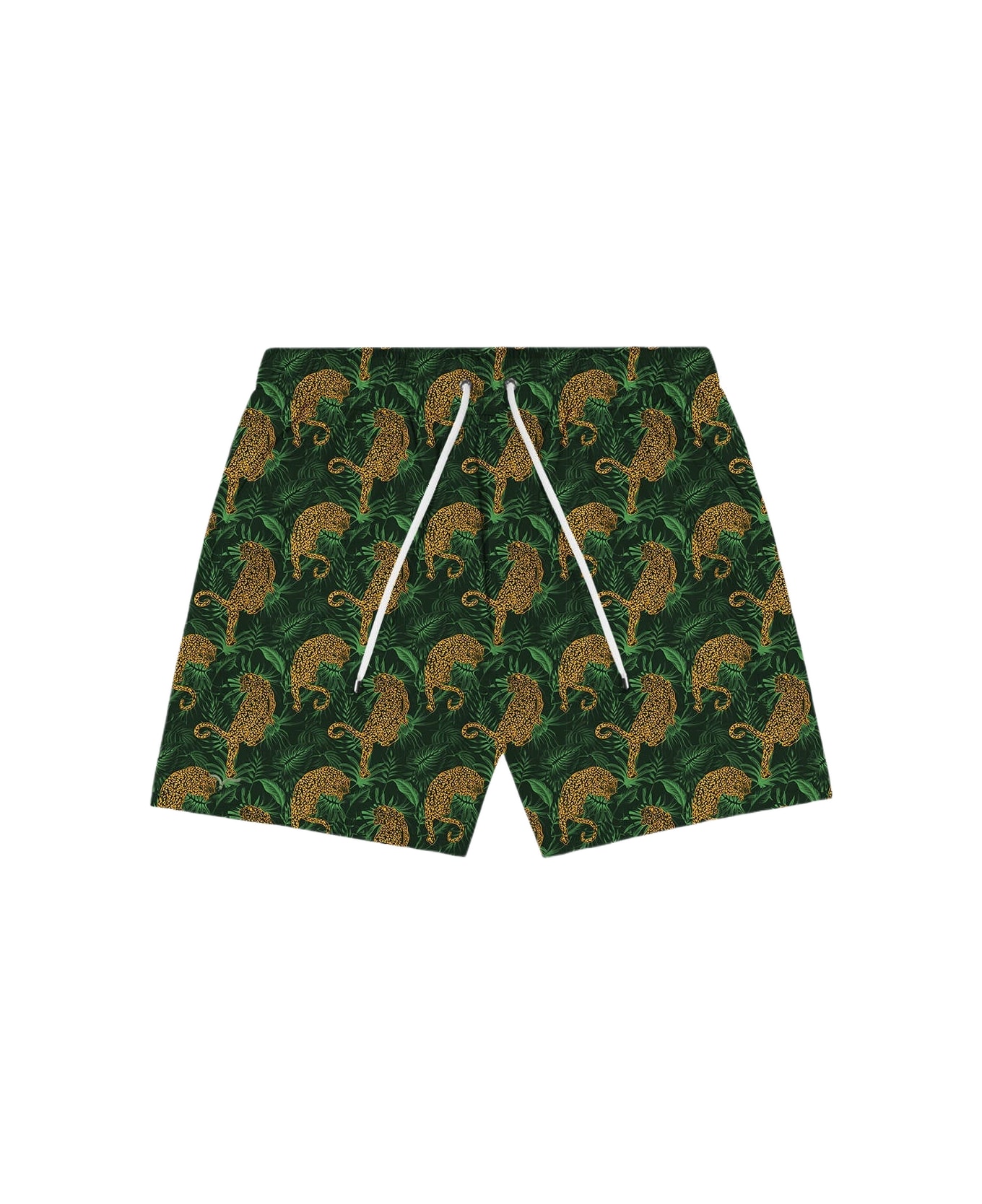 Larusmiani Swim Suit Pink Panther Swimming Trunks - Olive
