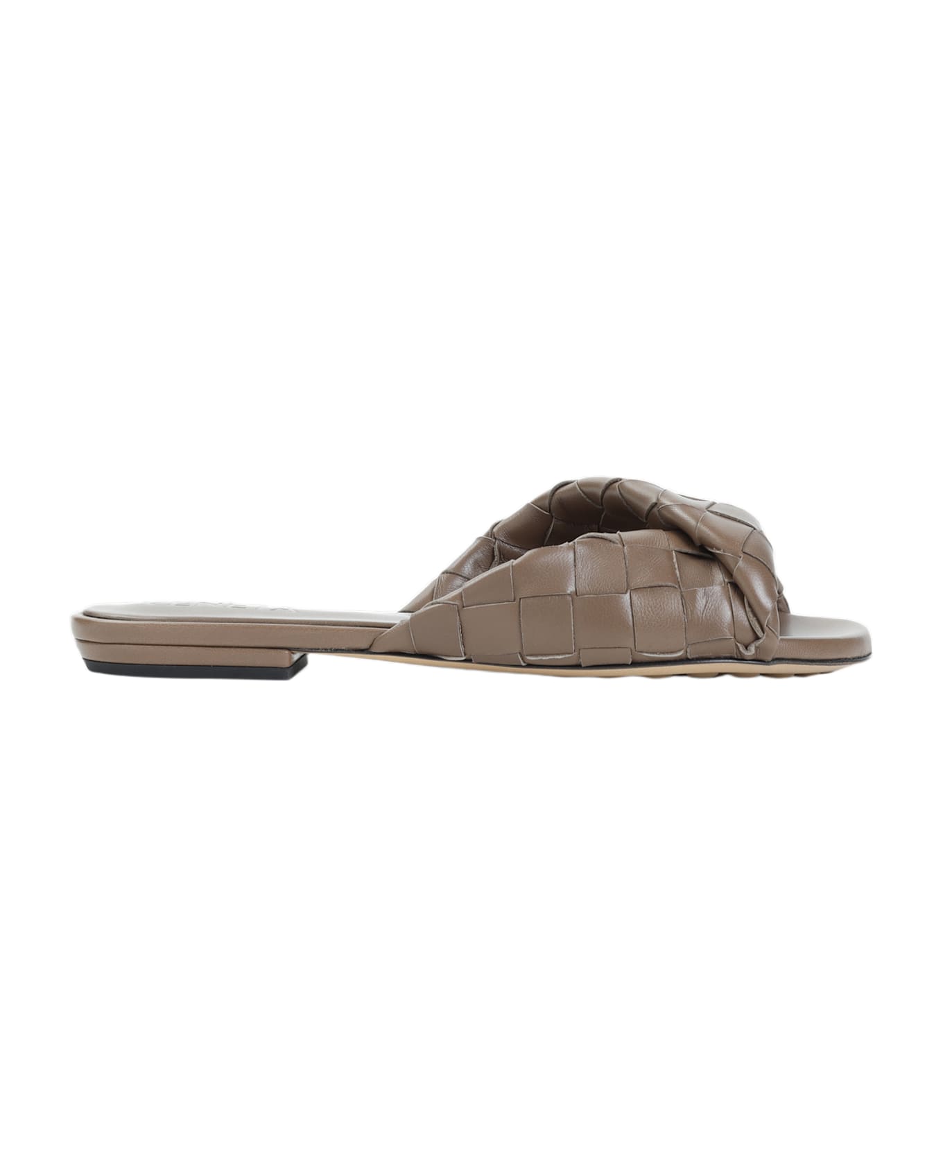 Bottega Veneta Blink Flap Sandals - Pinecone