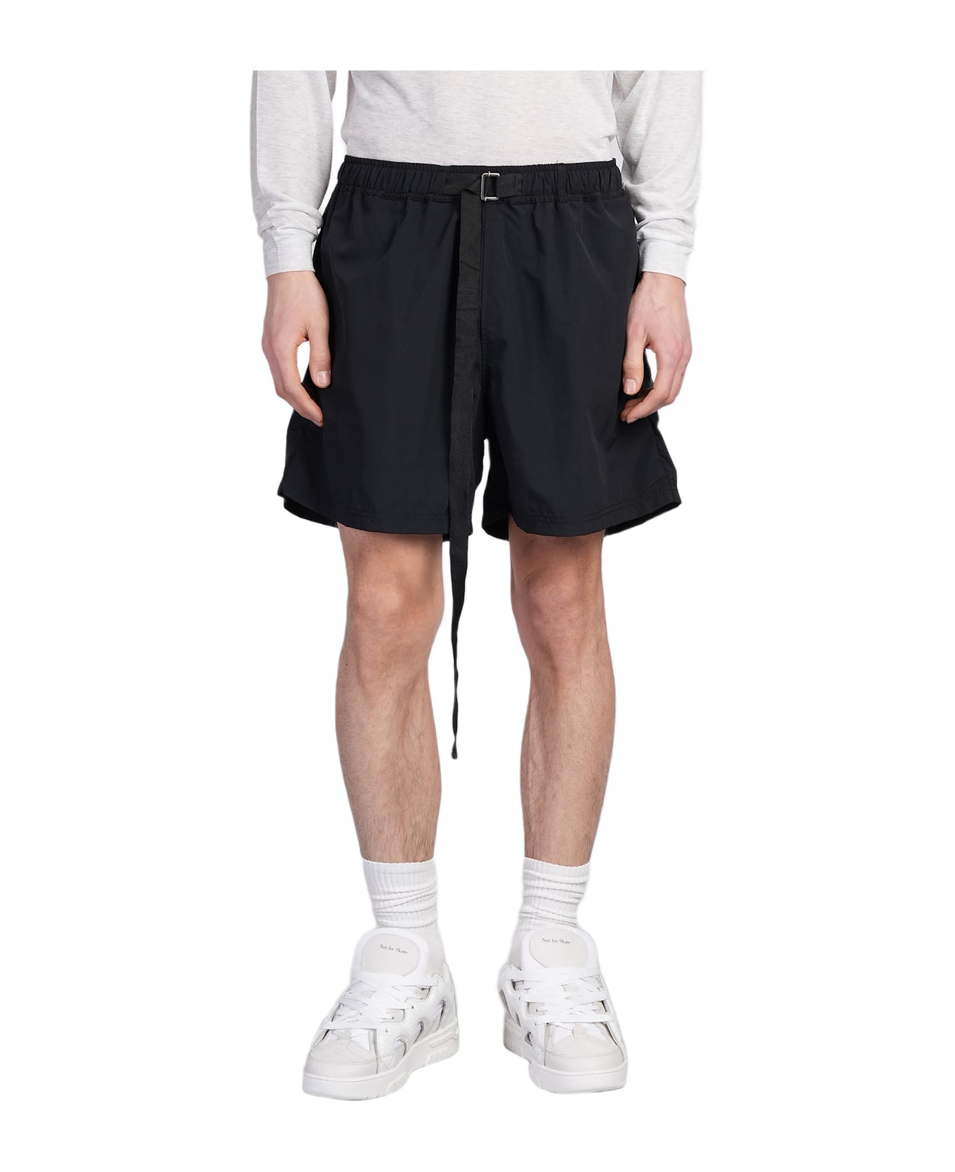 Paura Harlem Shorts In Black Cotton - black ショートパンツ