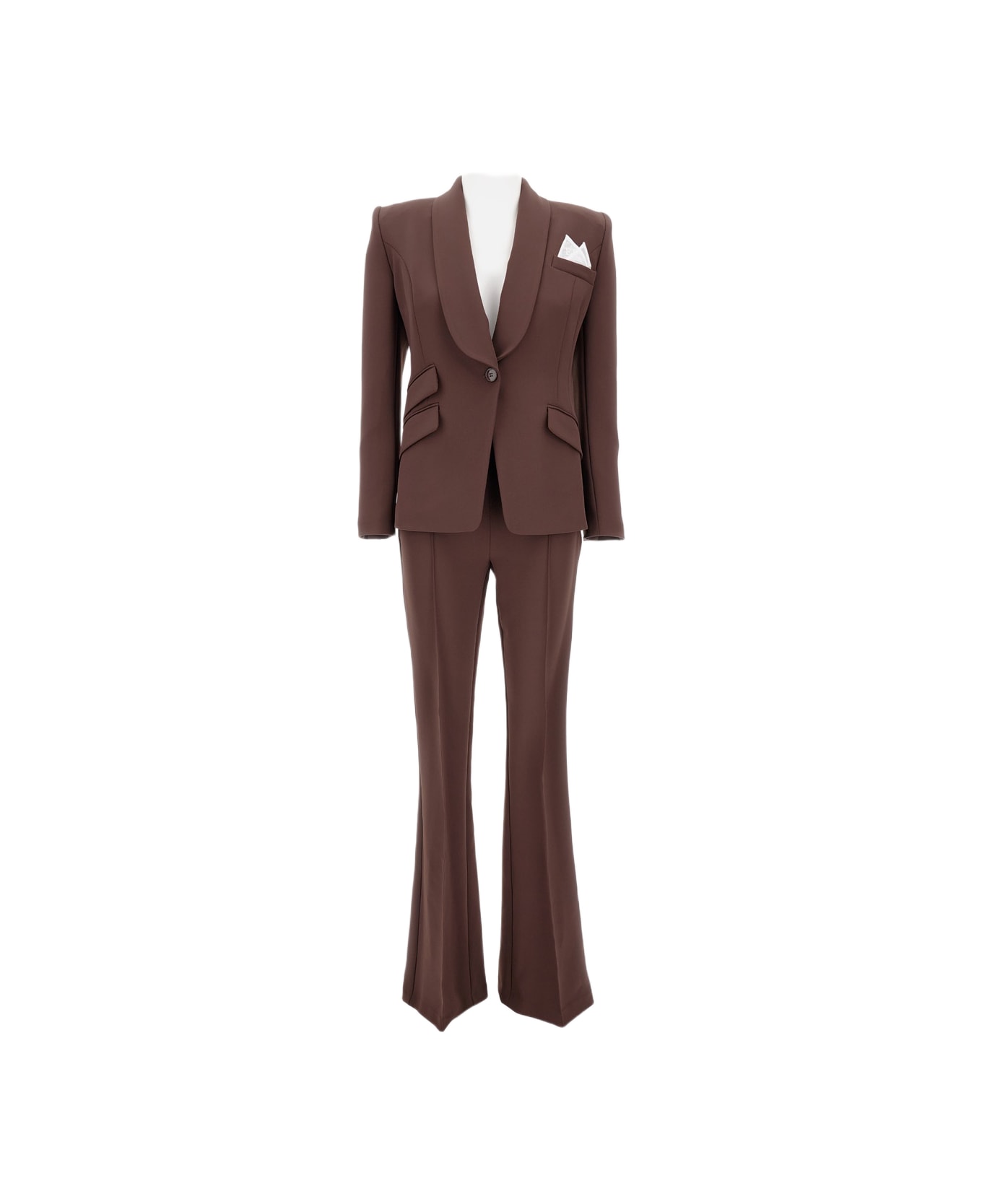 Elisabetta Franchi Tailored Suit - Brown