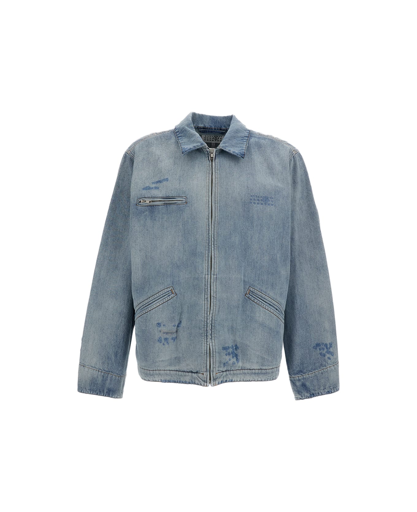 MM6 Maison Margiela Denim Jacket - Clear Blue