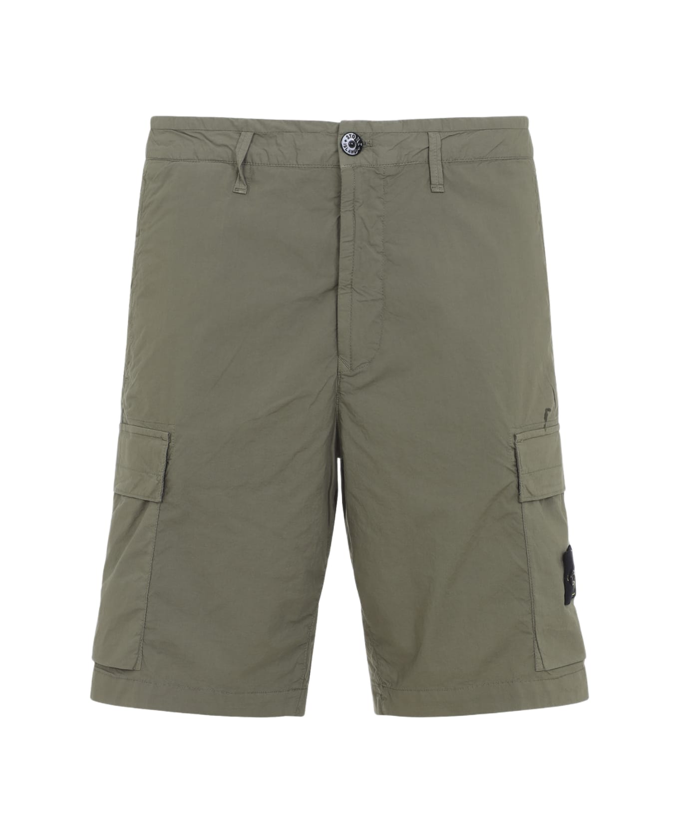Stone Island Cotton Shorts - G Military Green