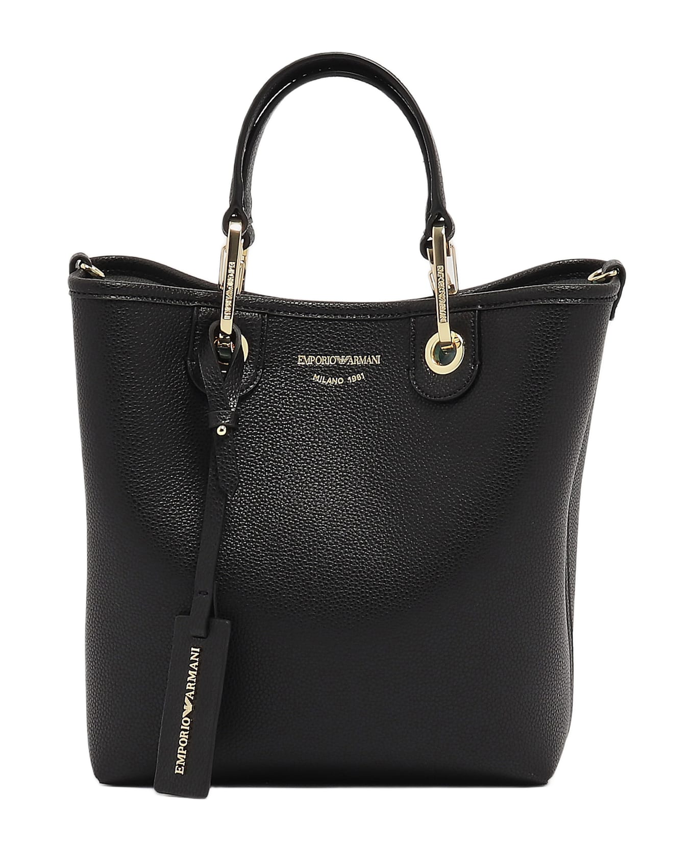 Emporio Armani Shopper Bag - NERO-SILVER