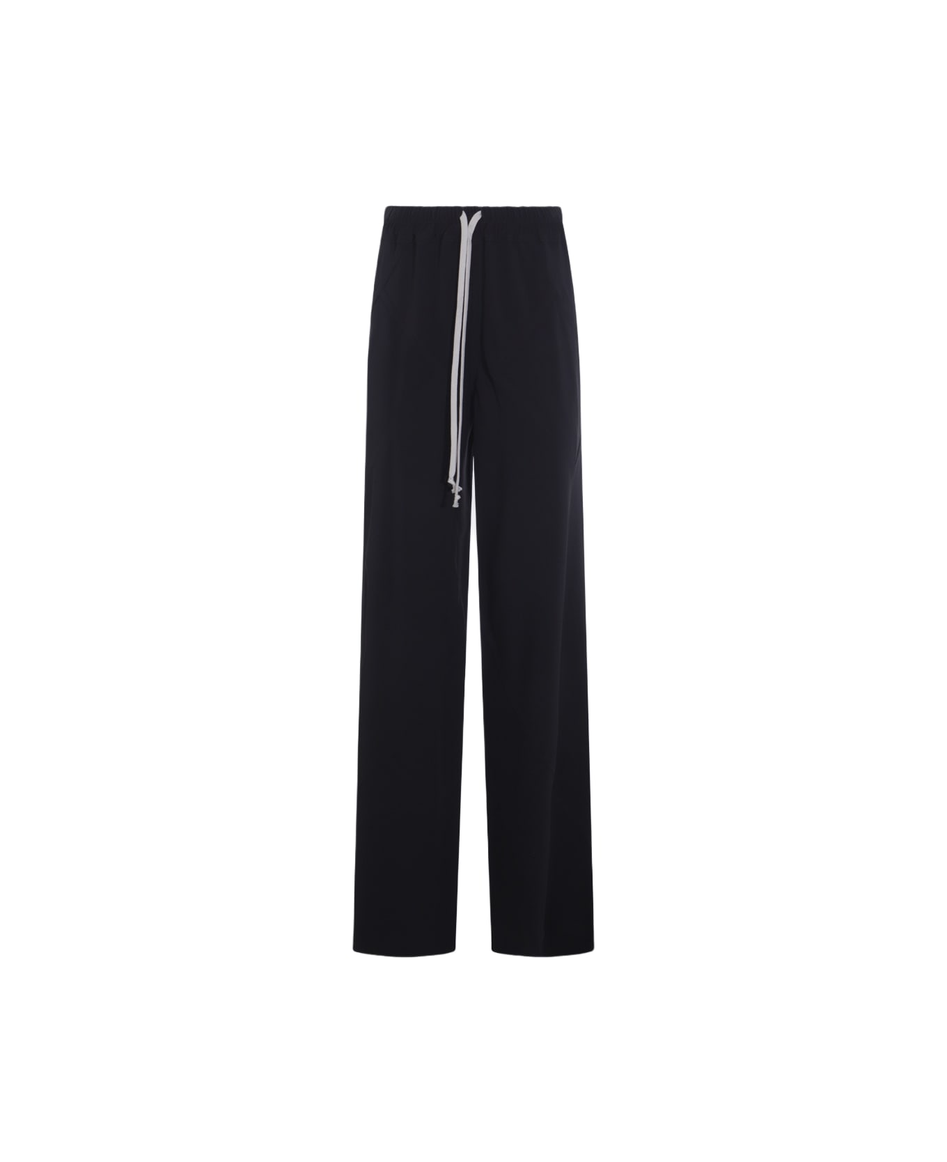 Rick Owens Black Cotton Pants - Black