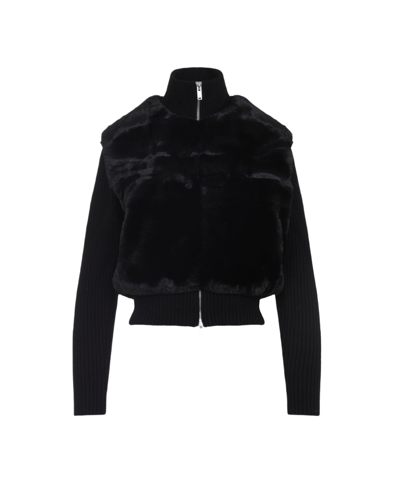 Moose Knuckles Dua Bunny Sweater - Black