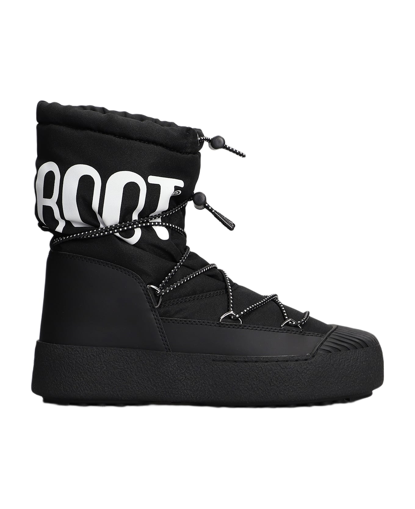 Moon Boot Mb Mrack Polar Ankle Boots In Black Nylon - black