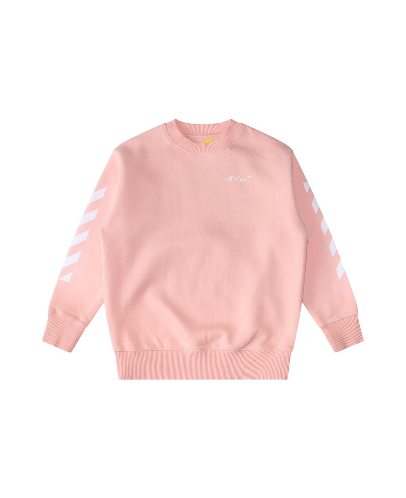 Off-White Pink Cotton Sweatshirt - Pink